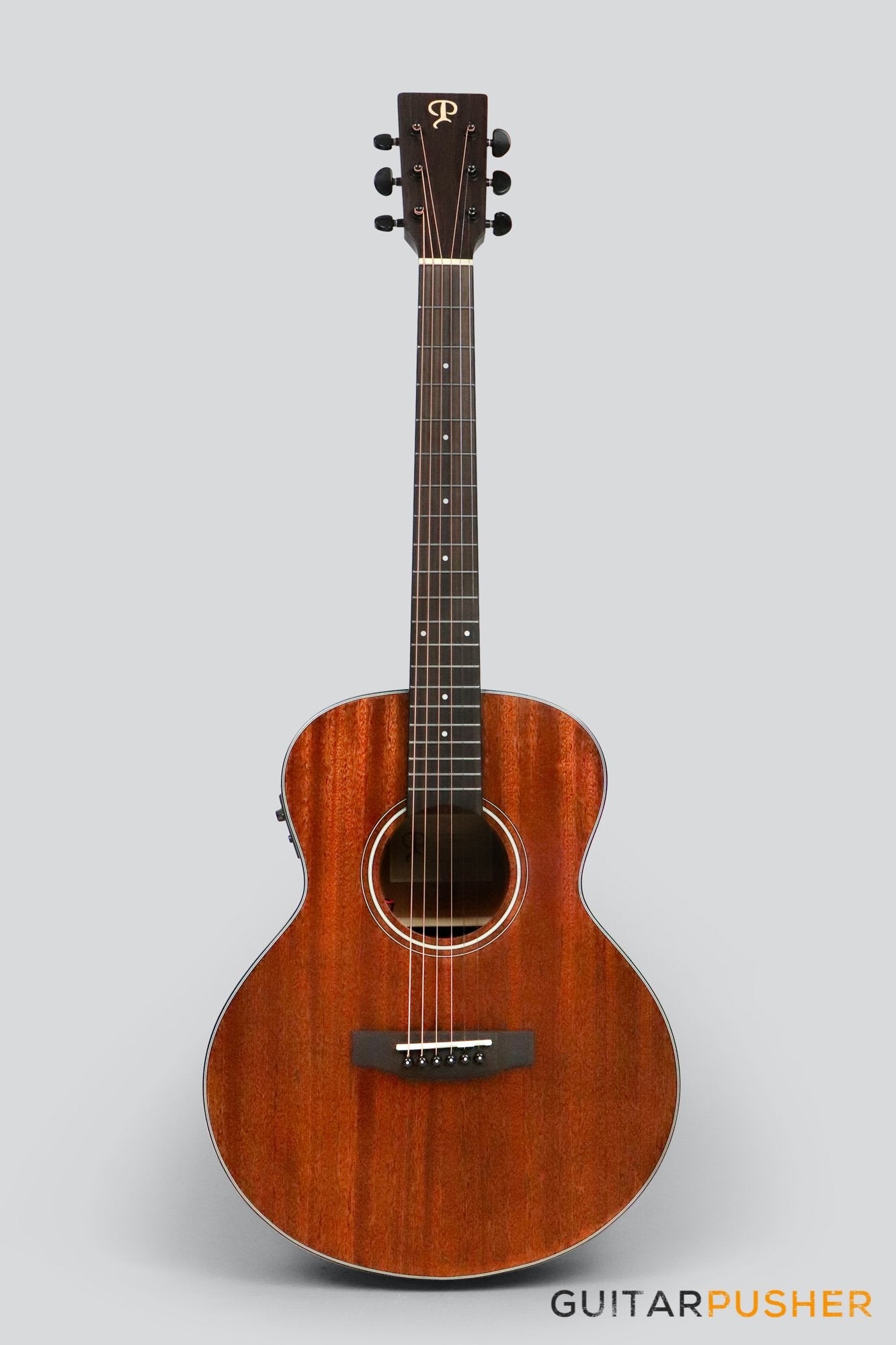 Phoebus Baby-N GS-E v3 All Mahogany GS Mini (3rd Gen.) Travel Acoustic-Electric Guitar w/ Gig Bag - GuitarPusher