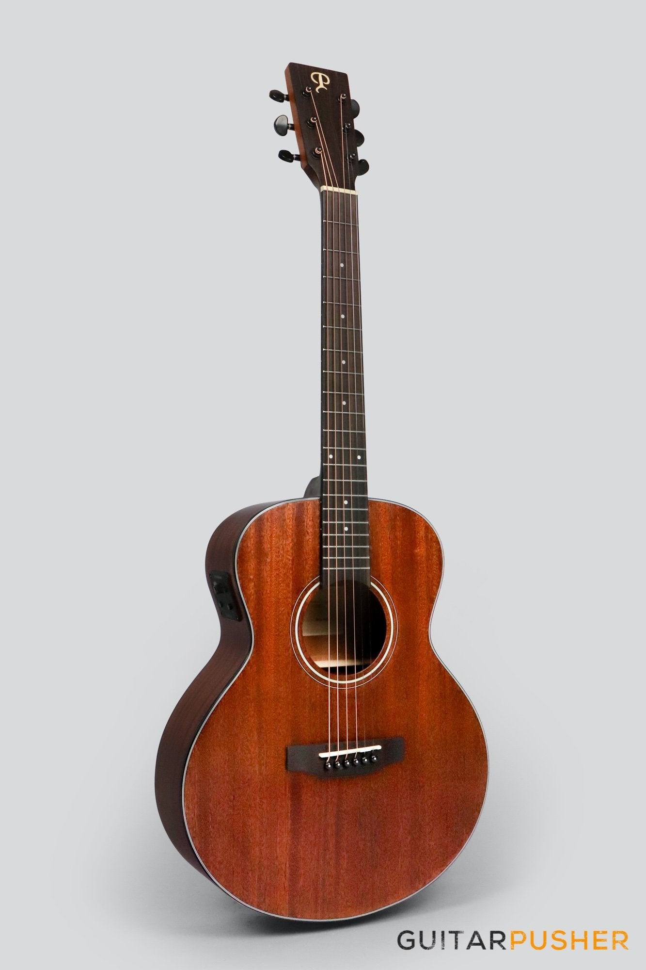 Phoebus Baby-N GS-E v3 All Mahogany GS Mini (3rd Gen.) Travel Acoustic-Electric Guitar w/ Gig Bag - GuitarPusher