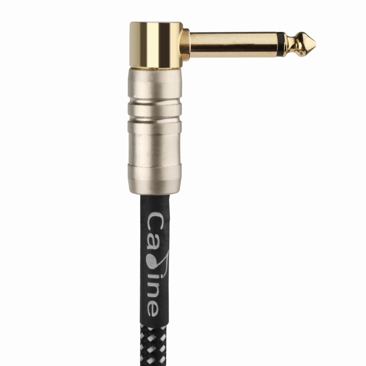 Caline Guitar Instrument Cable Braided Gold - GuitarPusher