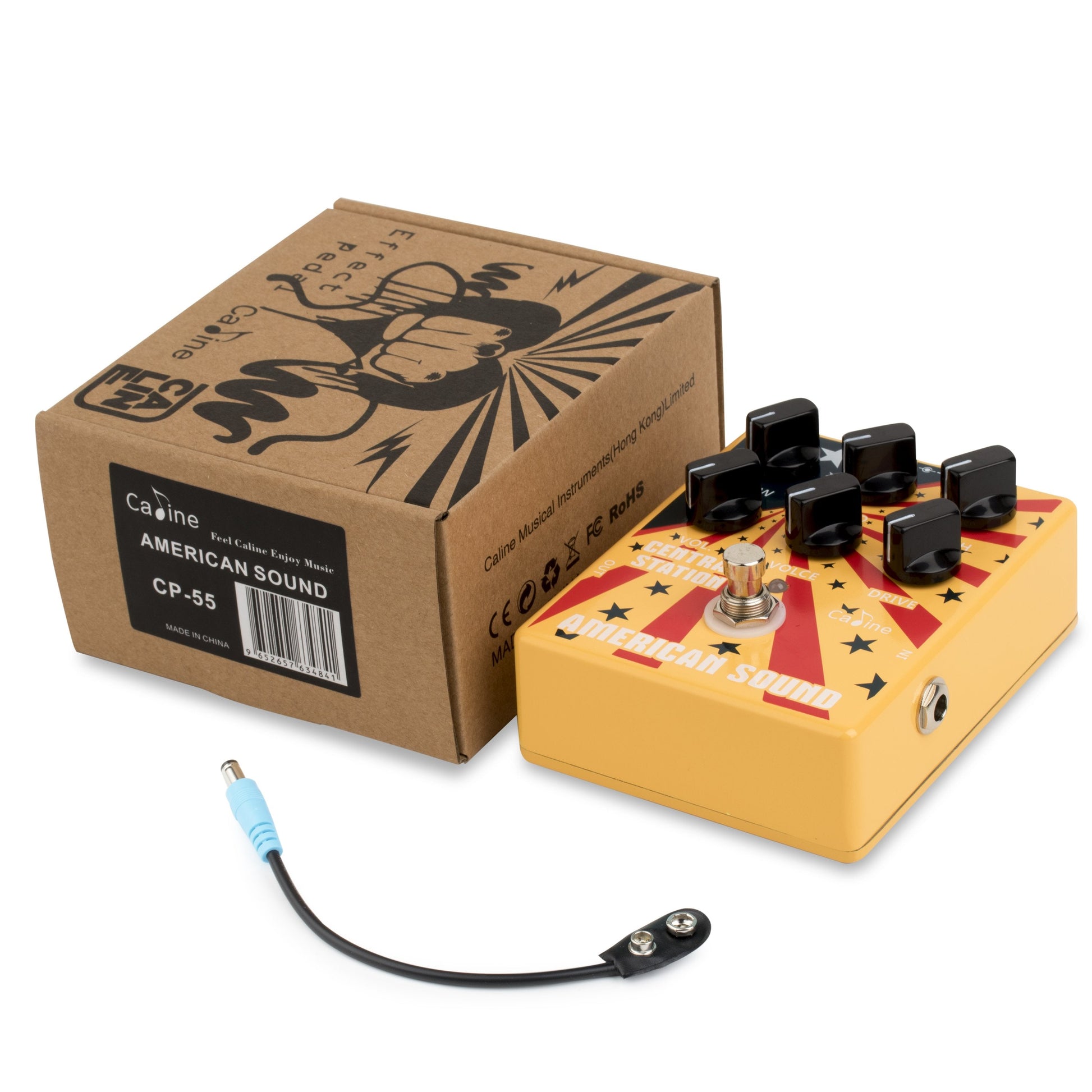 Caline CP-55 American Sound Fender Style Guitar Drive Effects Pedal - GuitarPusher