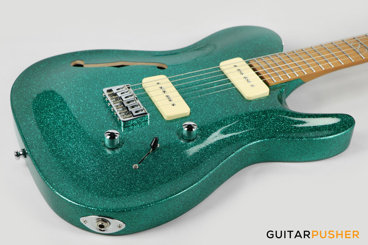 Chapman Guitars ML3 PRO Traditional Semi-Hollow - Aventurine Green Sparkle