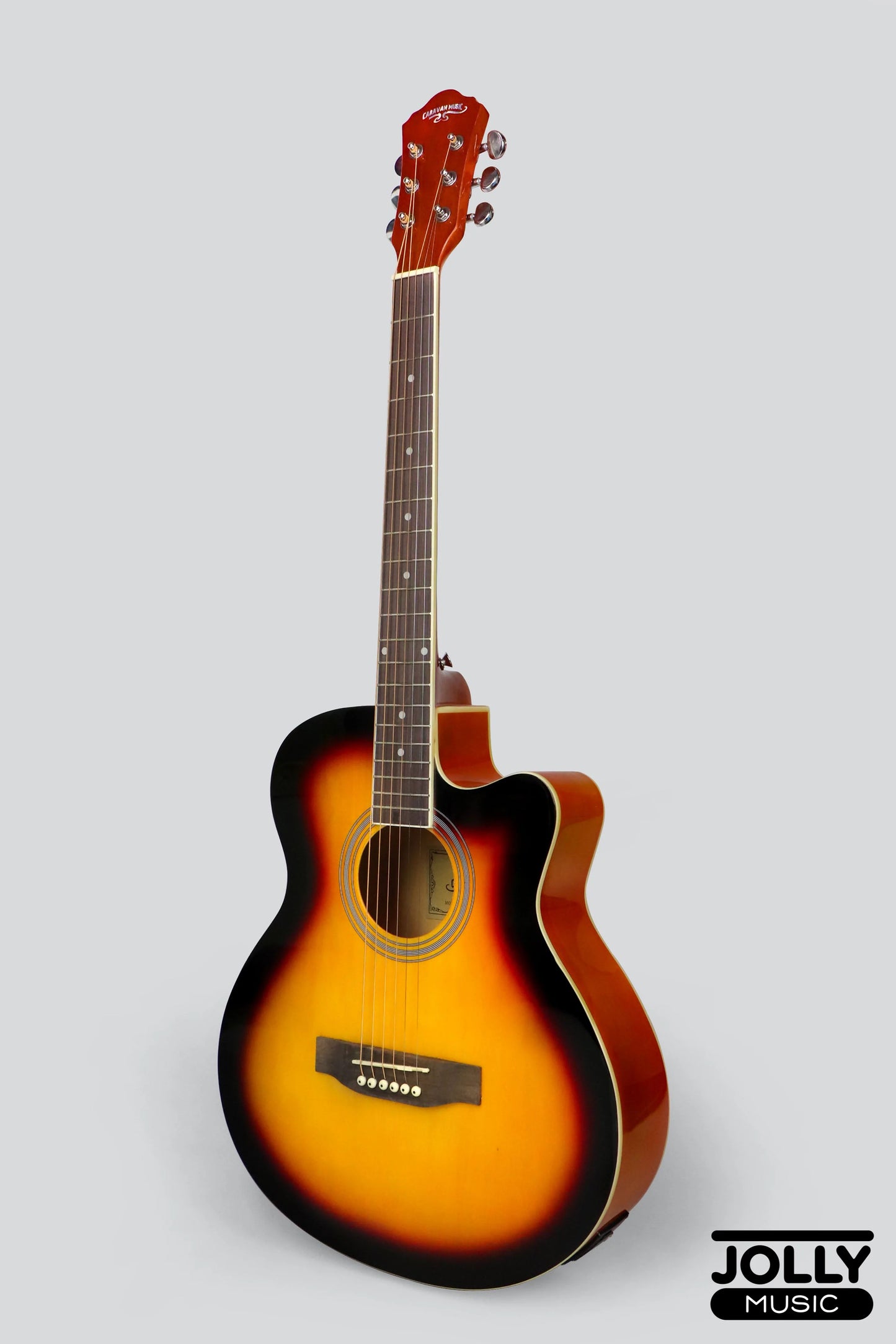 Caravan HS-4010 EQ Acoustic Guitar with FREE Gigbag - Sunburst