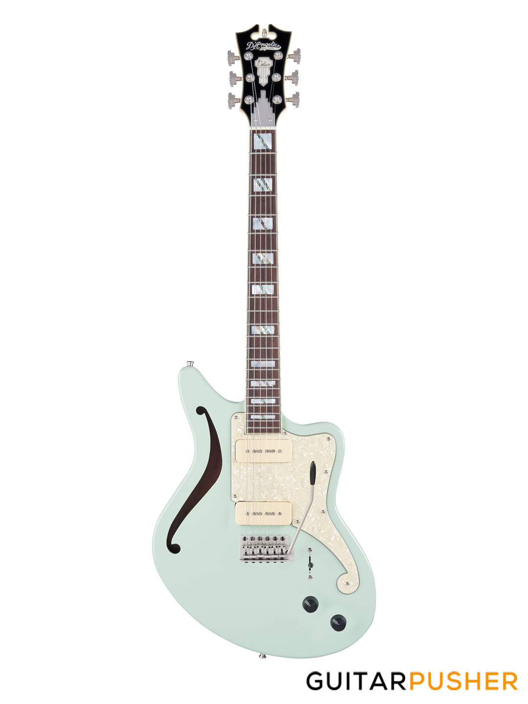 D'Angelico Deluxe Bedford SH LE Offset Sage Electric Guitar
