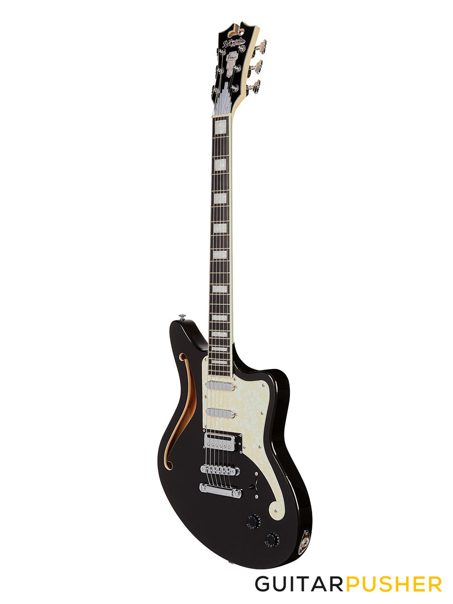 D'Angelico Premier Bedford SH Offset Electric Guitar (Black Flake)