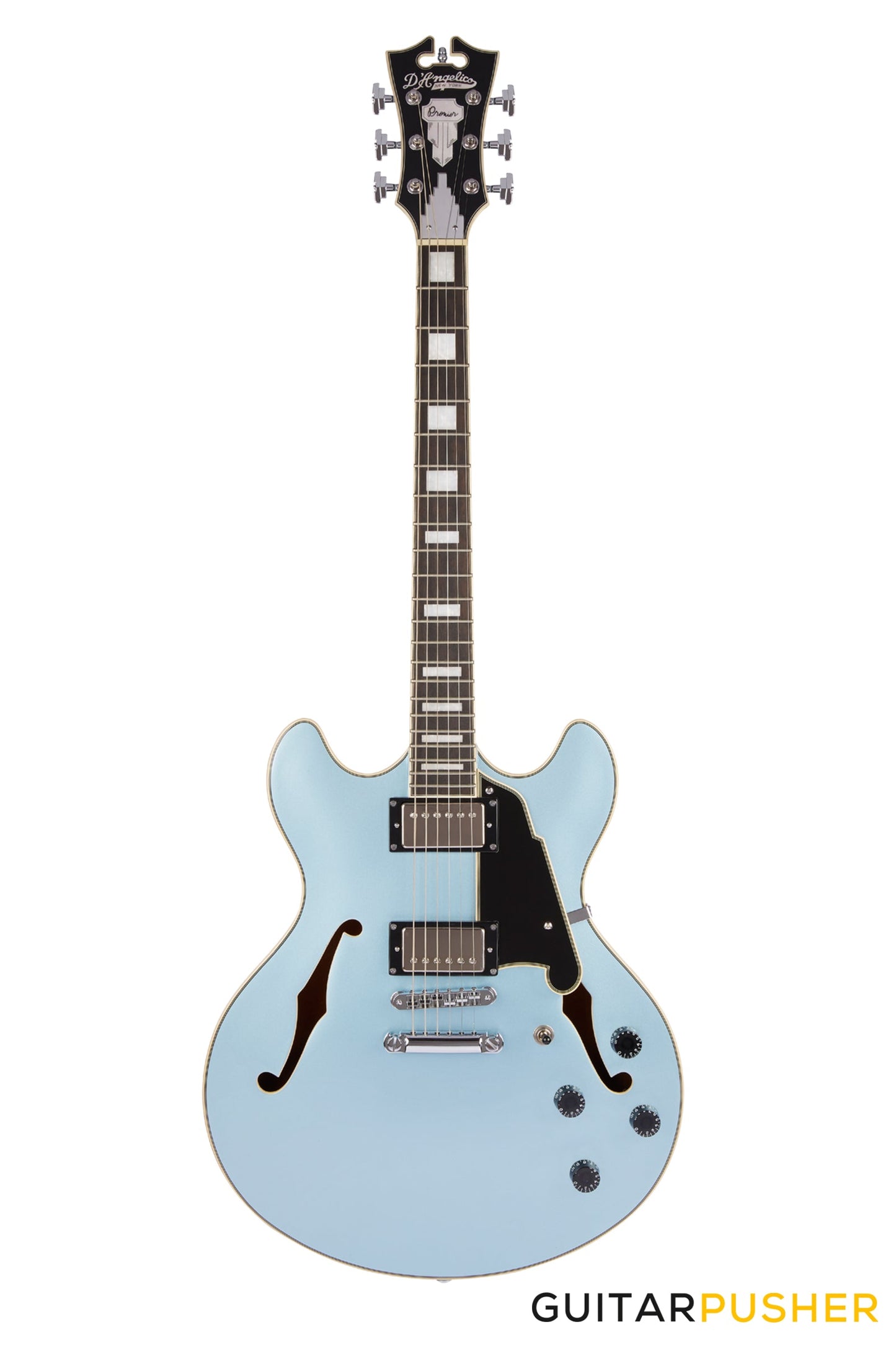 D'Angelico Premier DC Boardwalk Electric Guitar - Iced Blue Metallic
