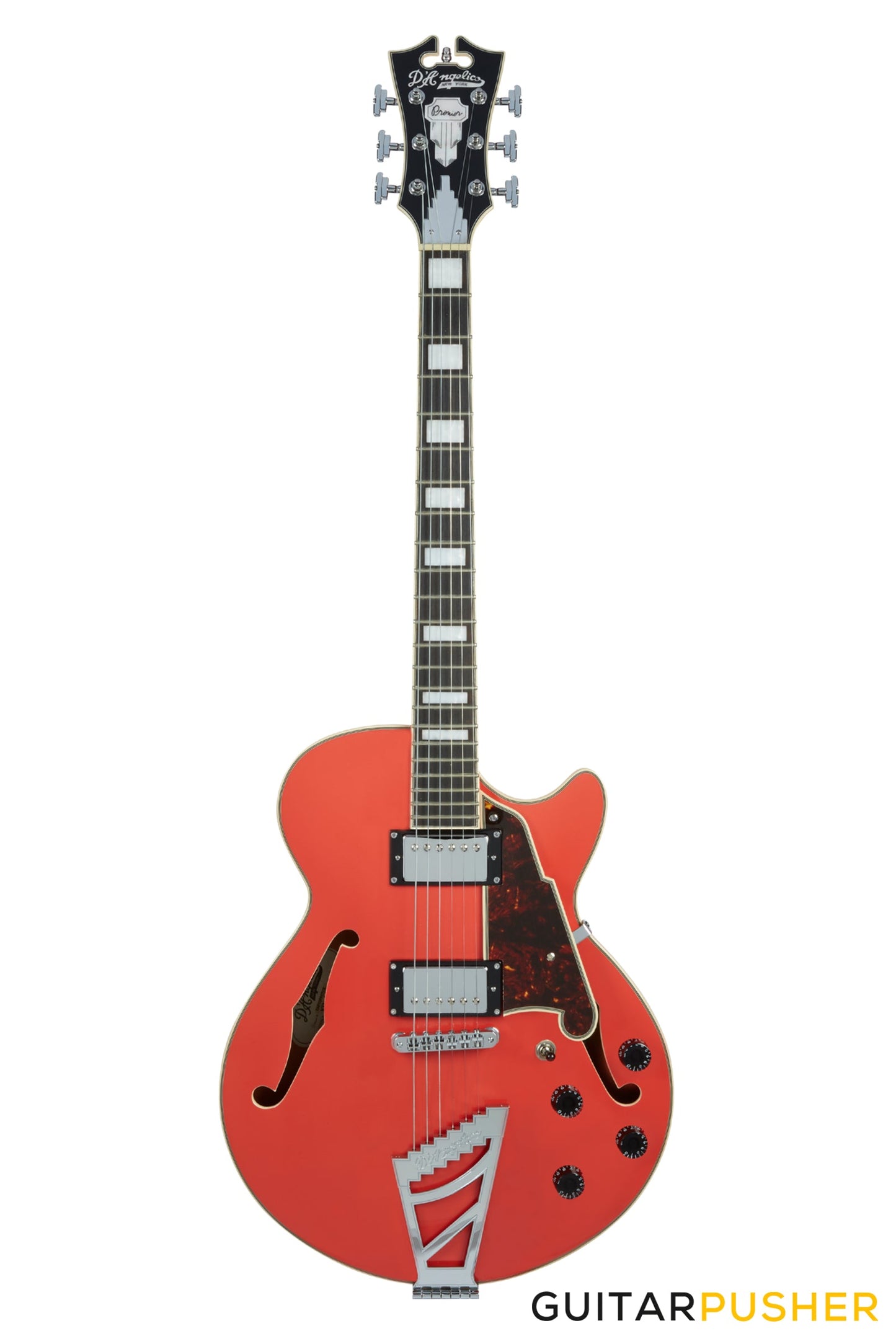 D'Angelico Premier SS Fiesta Red Stairstep Electric Guitar