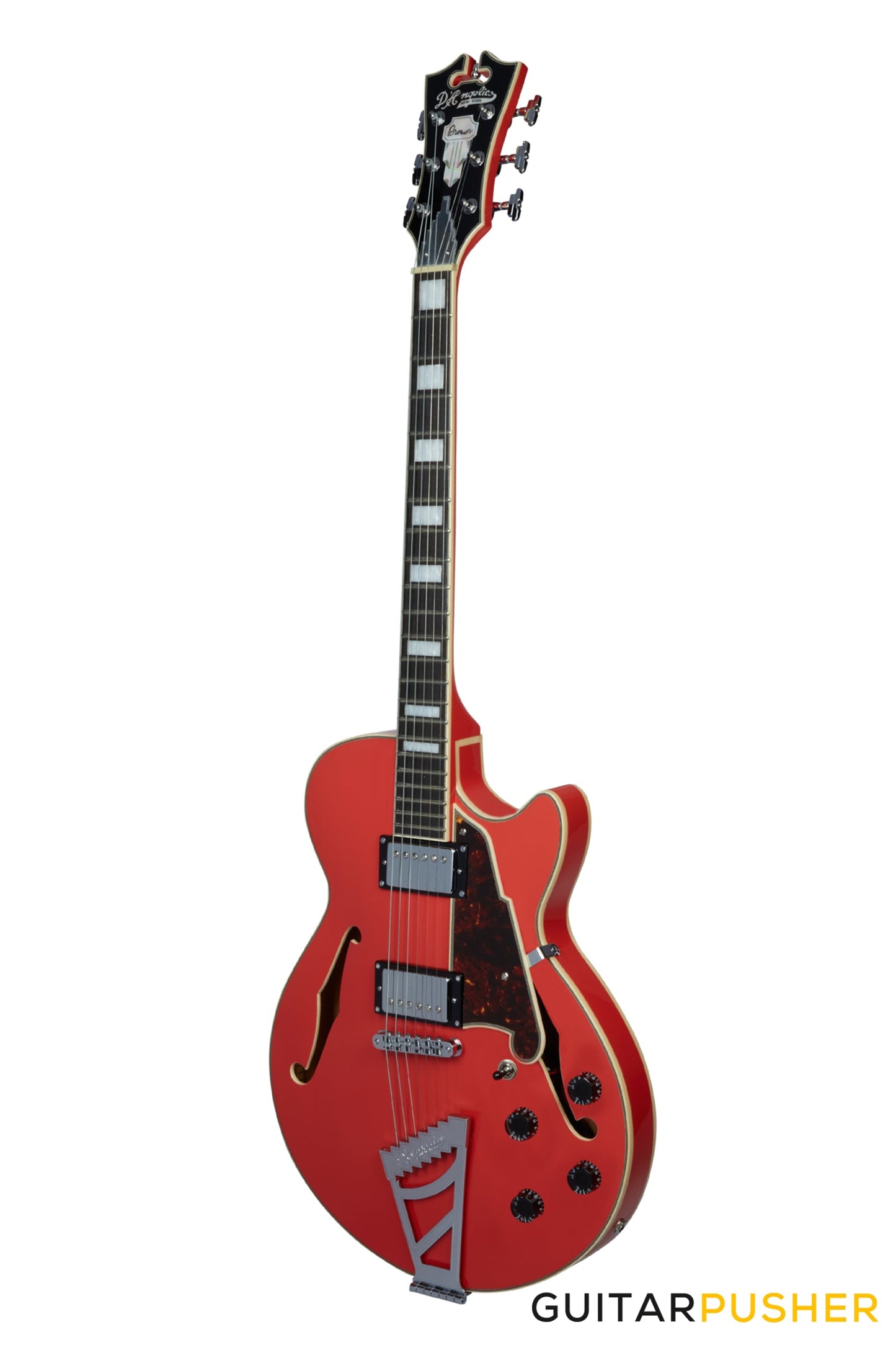 D'Angelico Premier SS Fiesta Red Stairstep Electric Guitar