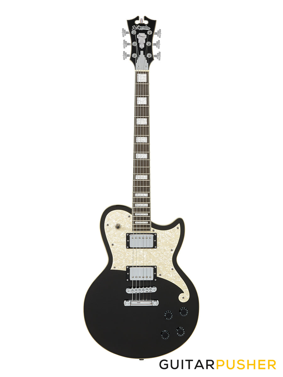 D'Angelico Premier Atlantic Single Cut Electric Guitar (Black Flake)