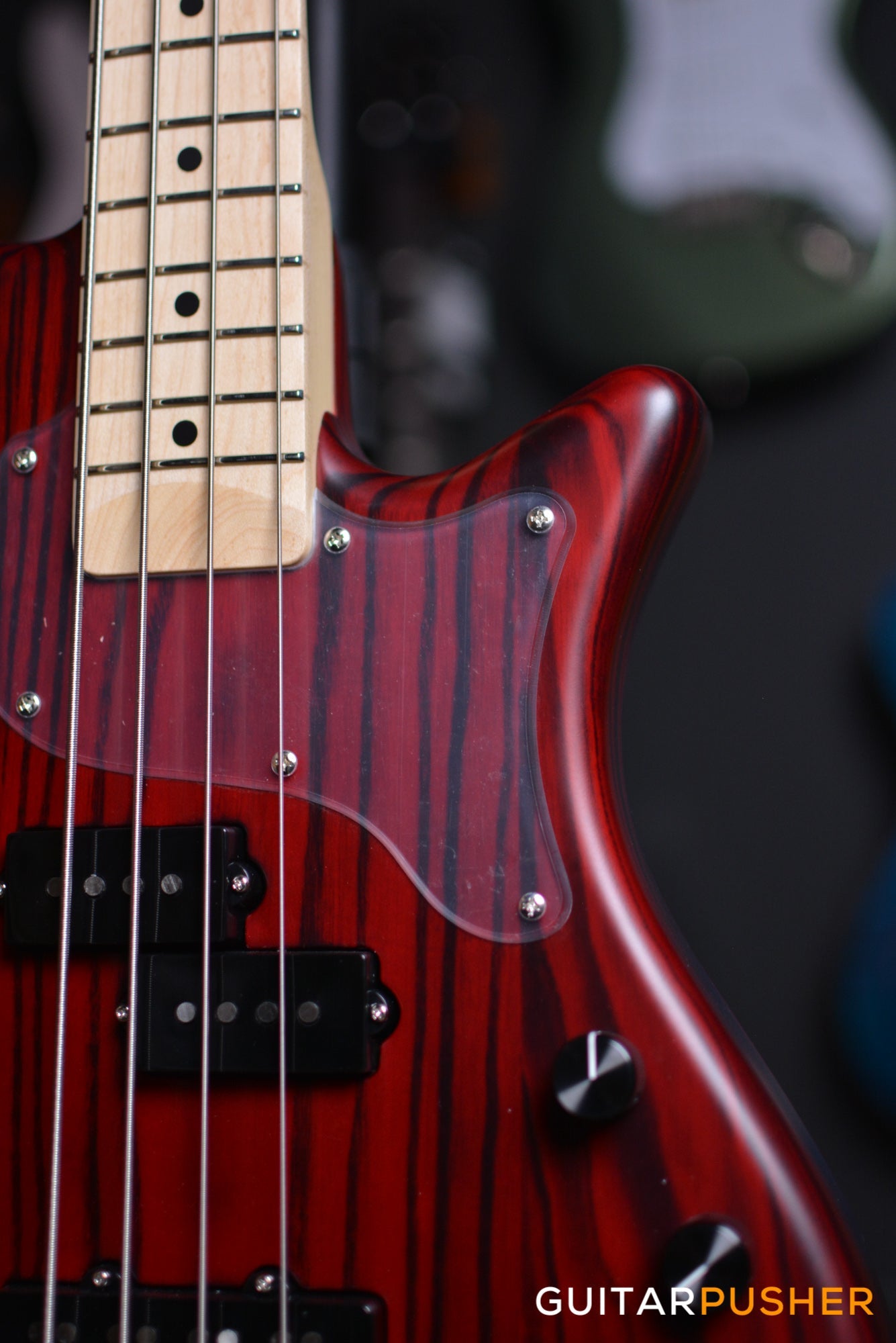 Edwards E-BB-145/M Modern Bass w/ Maple Fingerboard - Satin Burner Red
