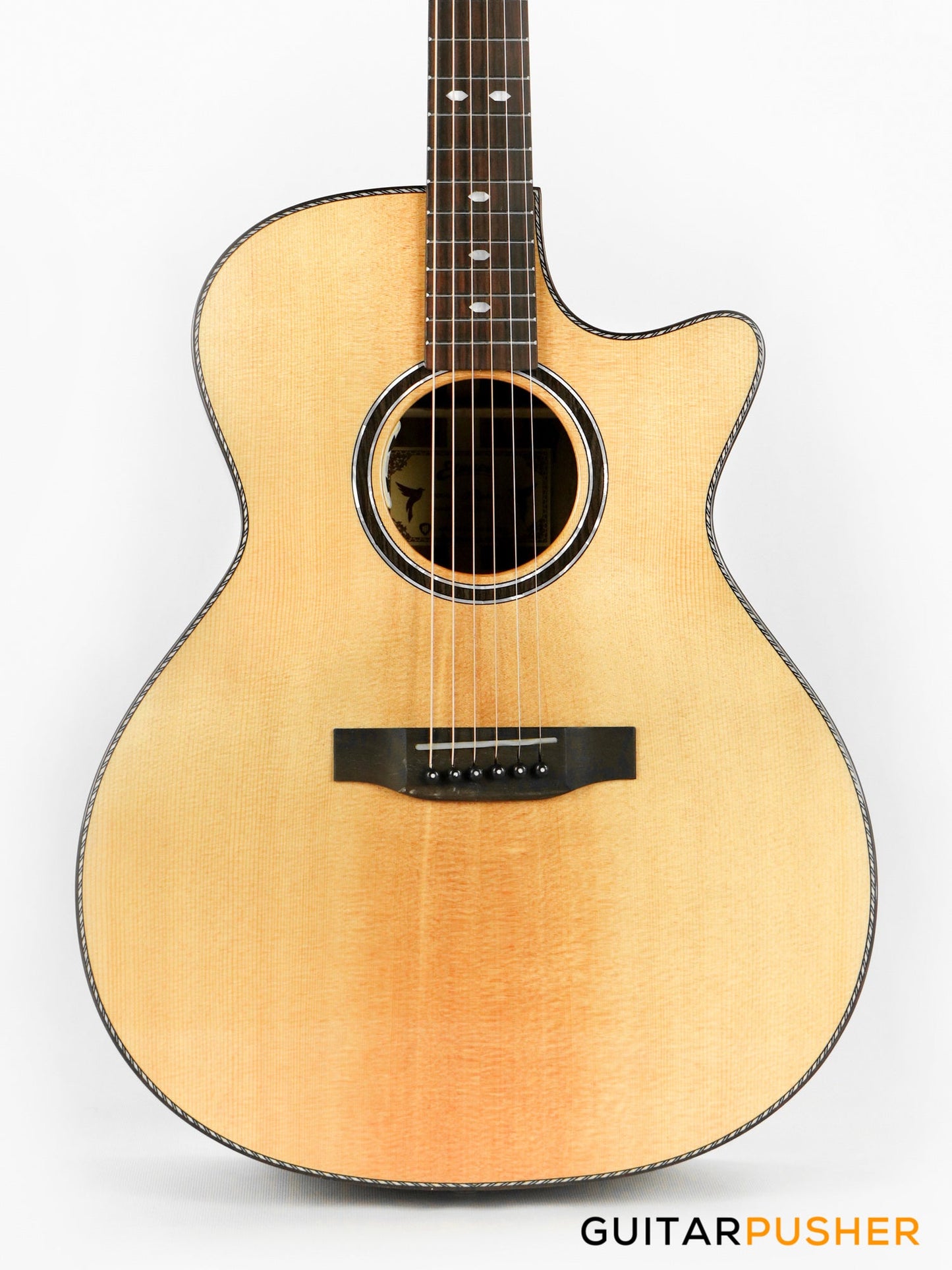 Elegee Adarna Solid Sitka Spruce Top Grand Auditorium Acoustic-Electric Guitar with Dual Pickup System