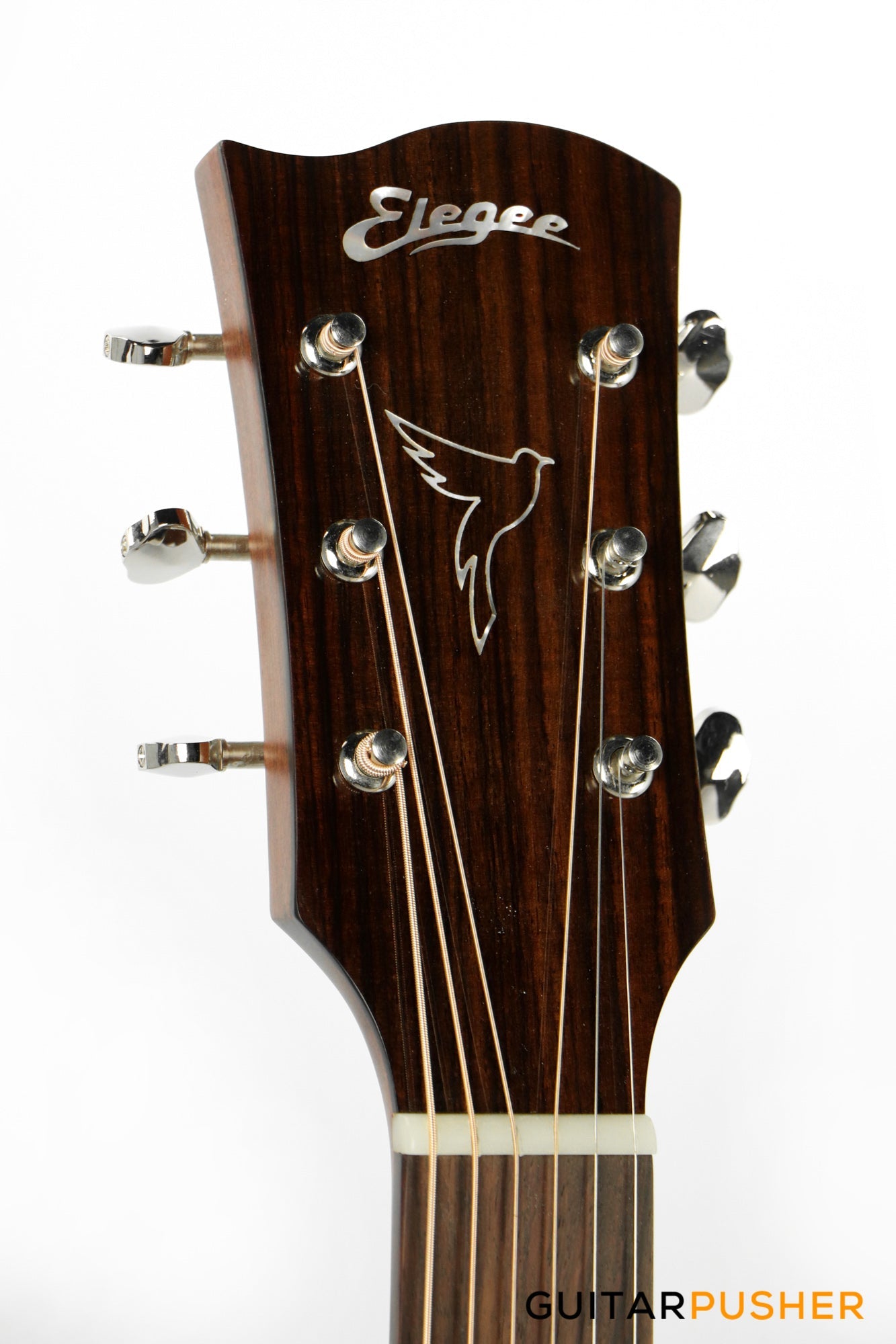 Elegee Katala Solid Sitka Spruce Top OM Acoustic-Electric Guitar with Dual Pickup System