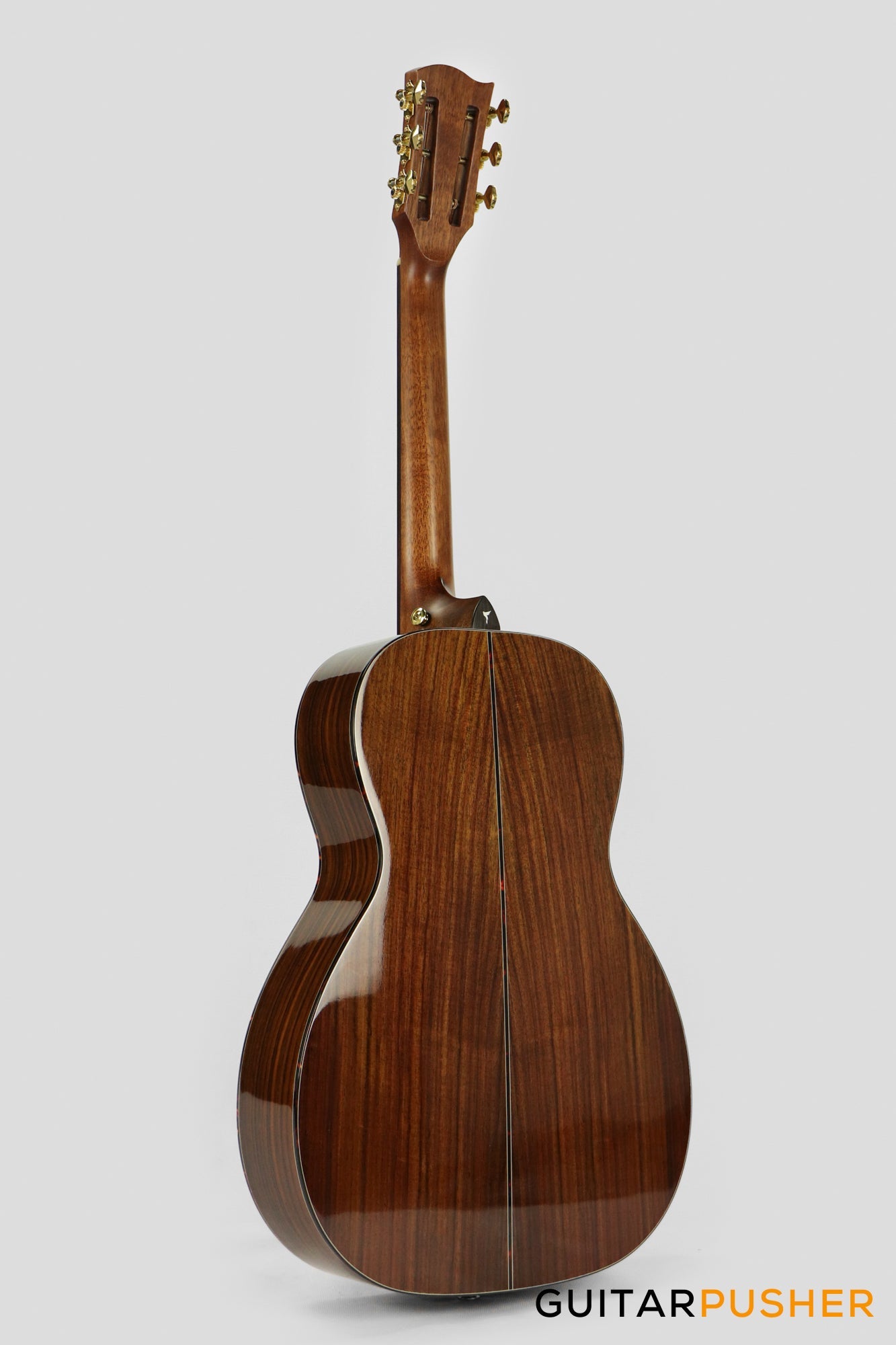Elegee Lawin Solid Sitka Spruce Top 00 Parlor Acoustic-Electric Guitar with Dual Pickup System
