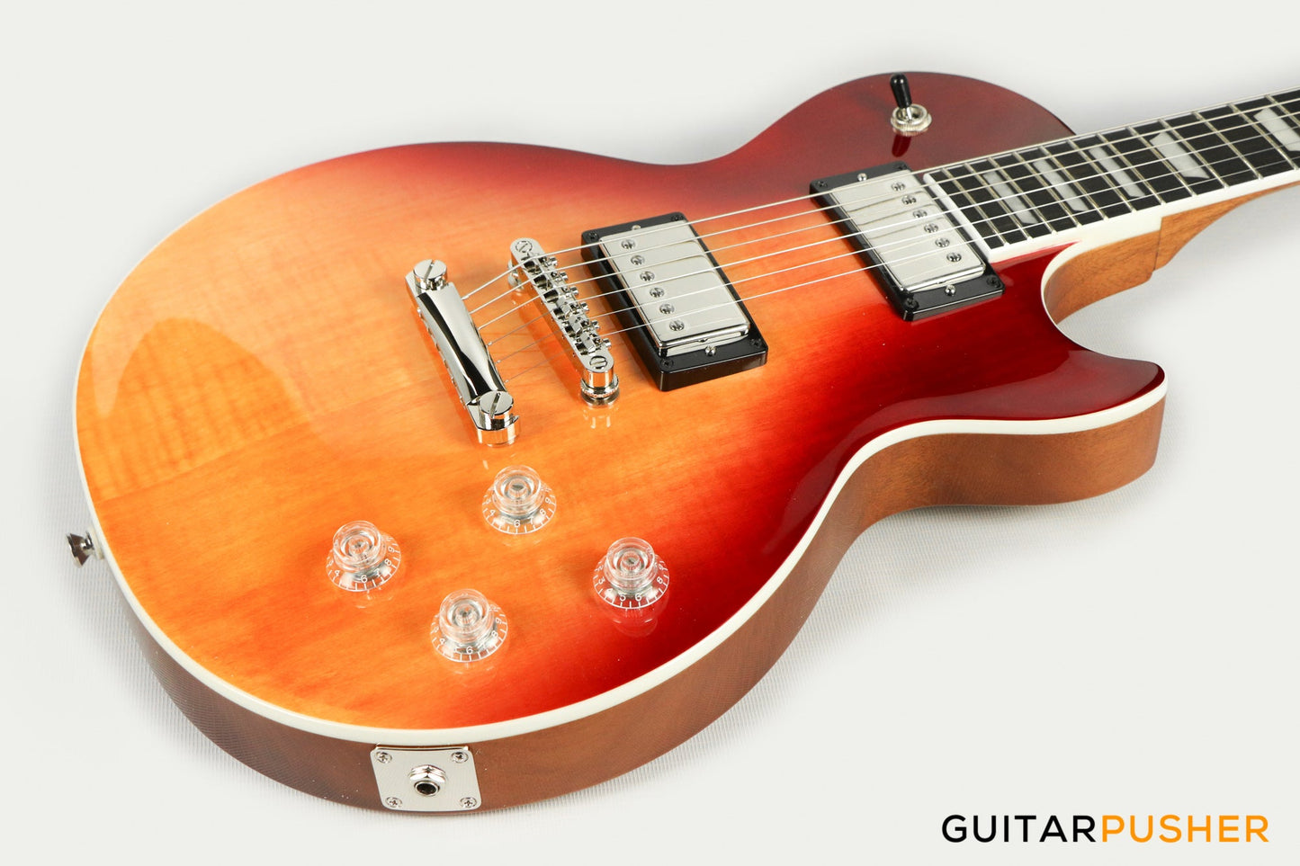 Epiphone Les Paul Modern Figured Electric Guitar - Magma Orange Fade