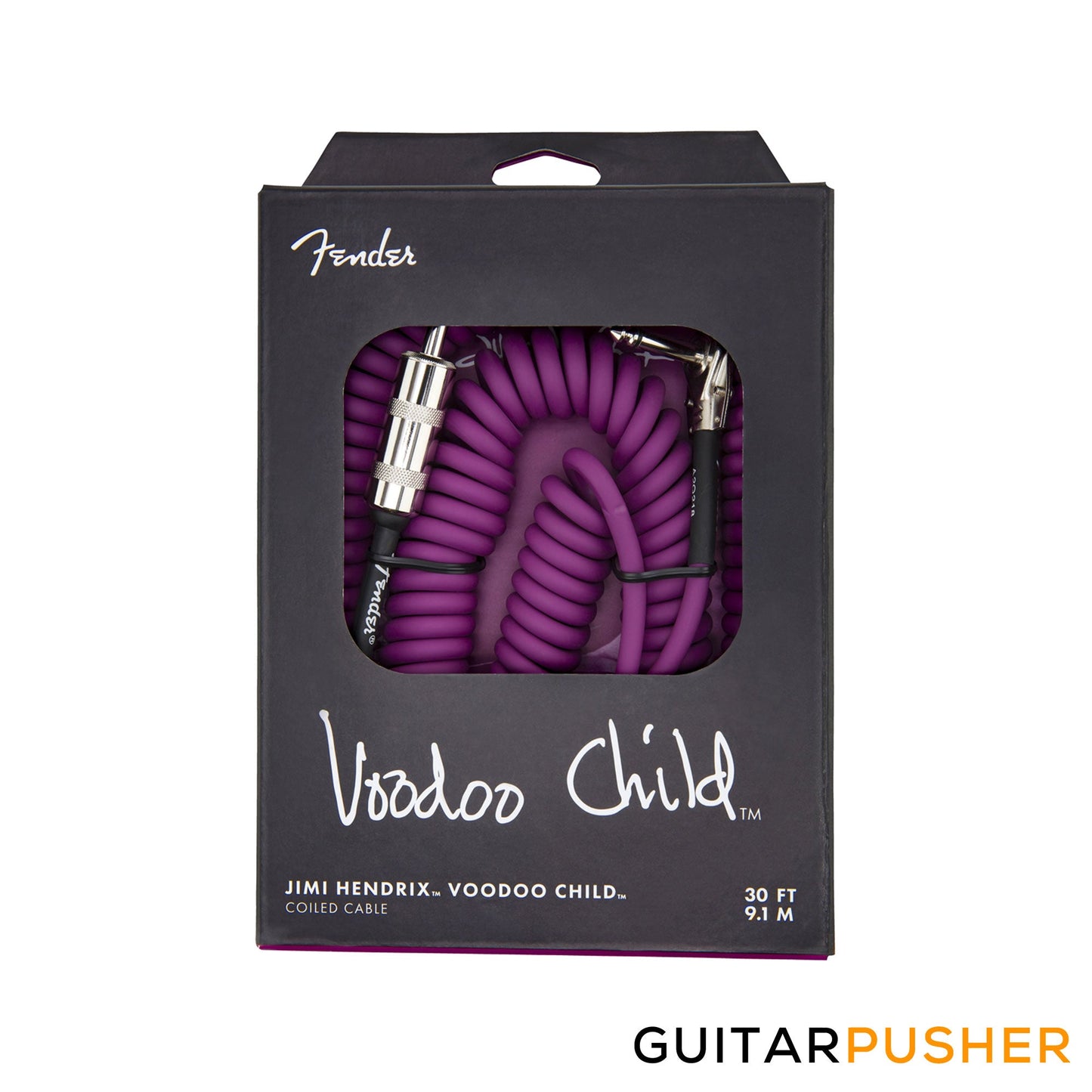 Fender Hendrix Voodoo Child Coil Cable 30' Straight to R/A