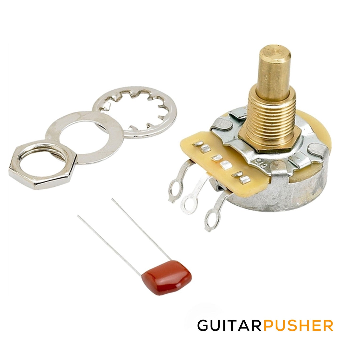 Fender Potentiometer, Volume or Tone, 3/8", Resistance: 500K