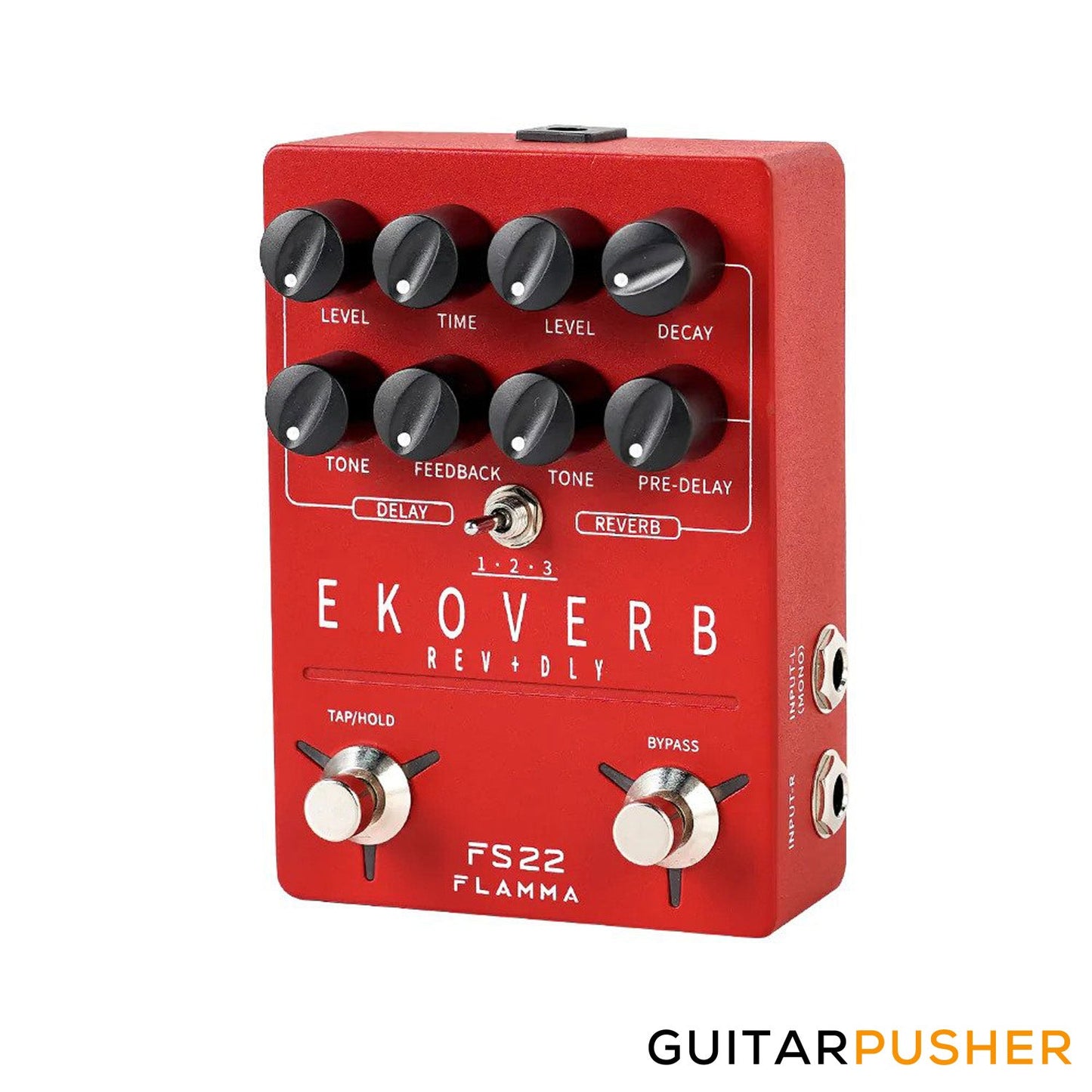 Flamma FS22 Ekoverb Guitar Stereo Dual Reverb Delay Effect Pedal