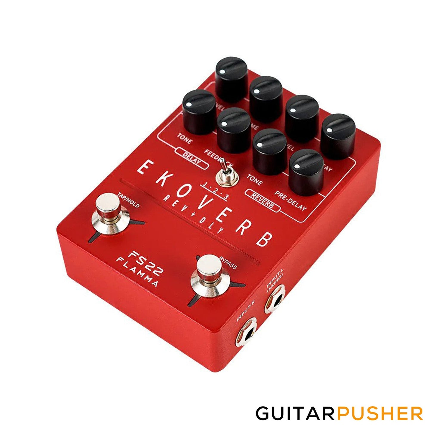 Flamma FS22 Ekoverb Guitar Stereo Dual Reverb Delay Effect Pedal