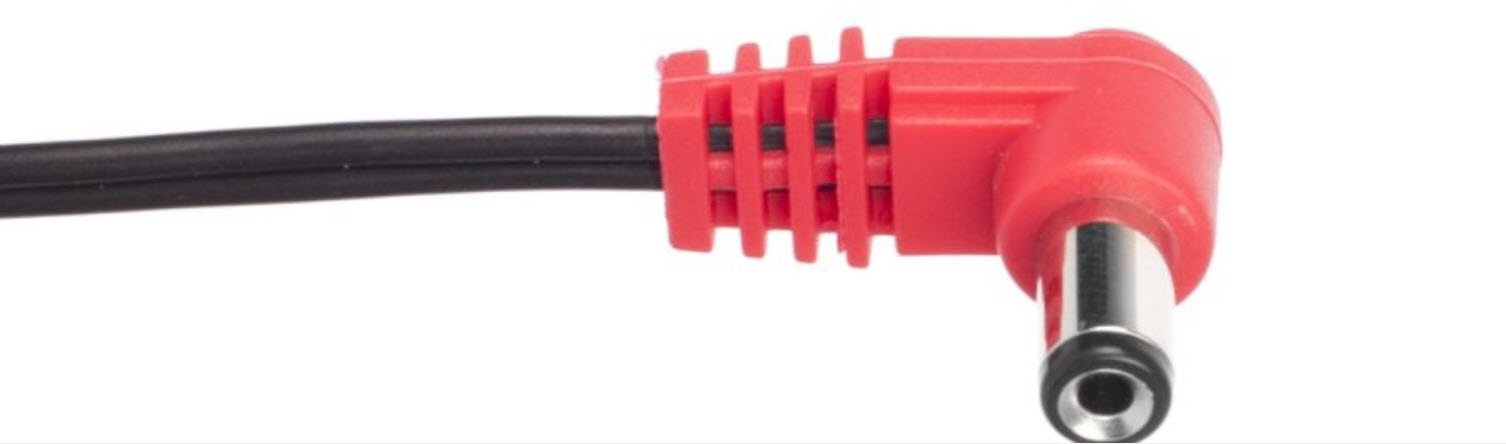 Cioks Flex Type 2 - Center Positive (Reverse Polarity) RCA to 2.1mm Plug DC Cable 50 cm (2050) - GuitarPusher