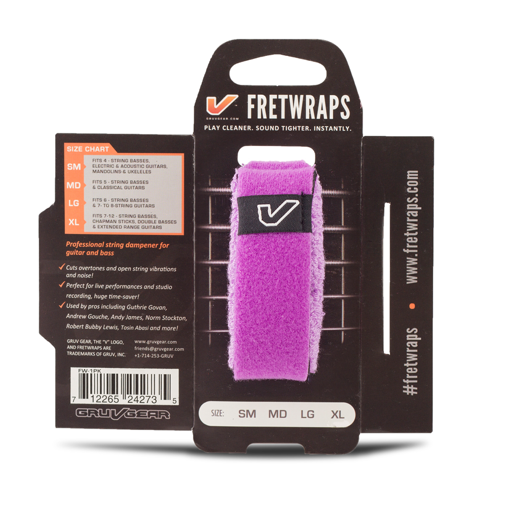 Gruv Gear FretWraps String Muters (1-Pack) HD 'Gem' Purple