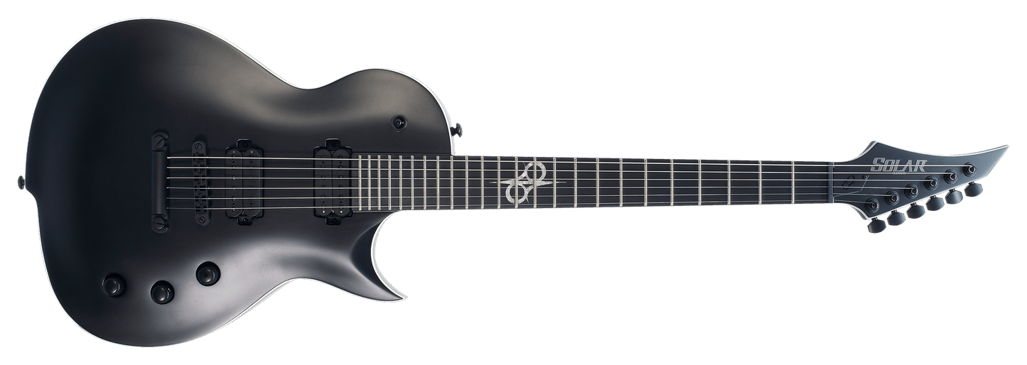 Solar Guitars GF1.7 Single Cut 7-String Electric Guitar w/ Evertune Bridge and Hard Case - GuitarPusher