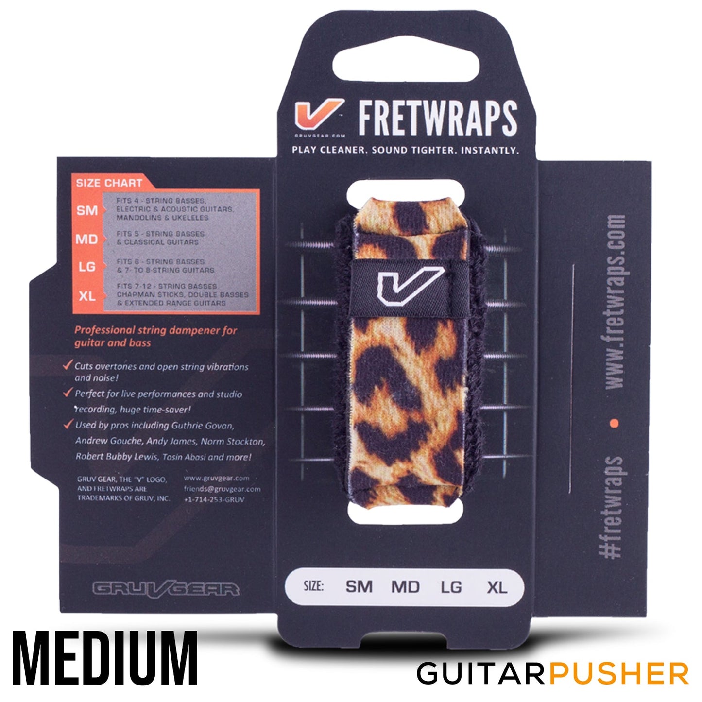 Gruv Gear FretWraps String Muters (1-Pack) HD 'Leopard'