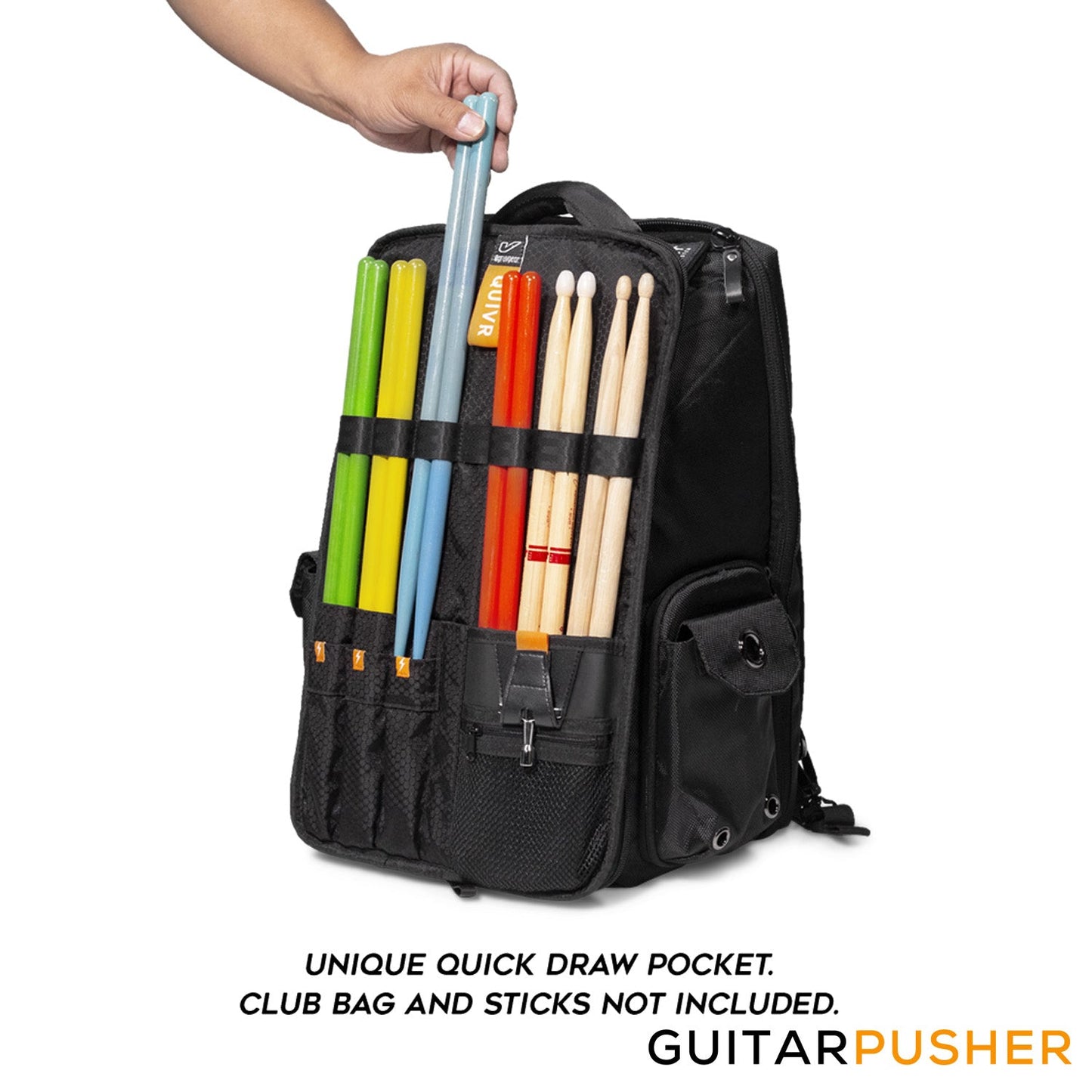 Gruv Gear QUIVR Drum Stick Bag (Black)