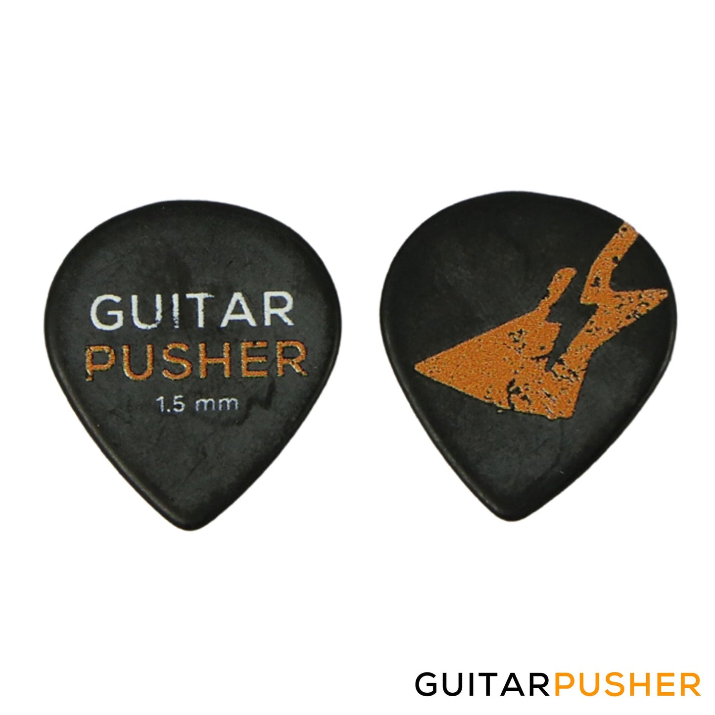 Guitar Pusher DelTex Collectible Guitar Pick Set with Tin Can - 0.71mm 0.88mm 1.0mm 1.2mm 1.5mm Delrin Tortex