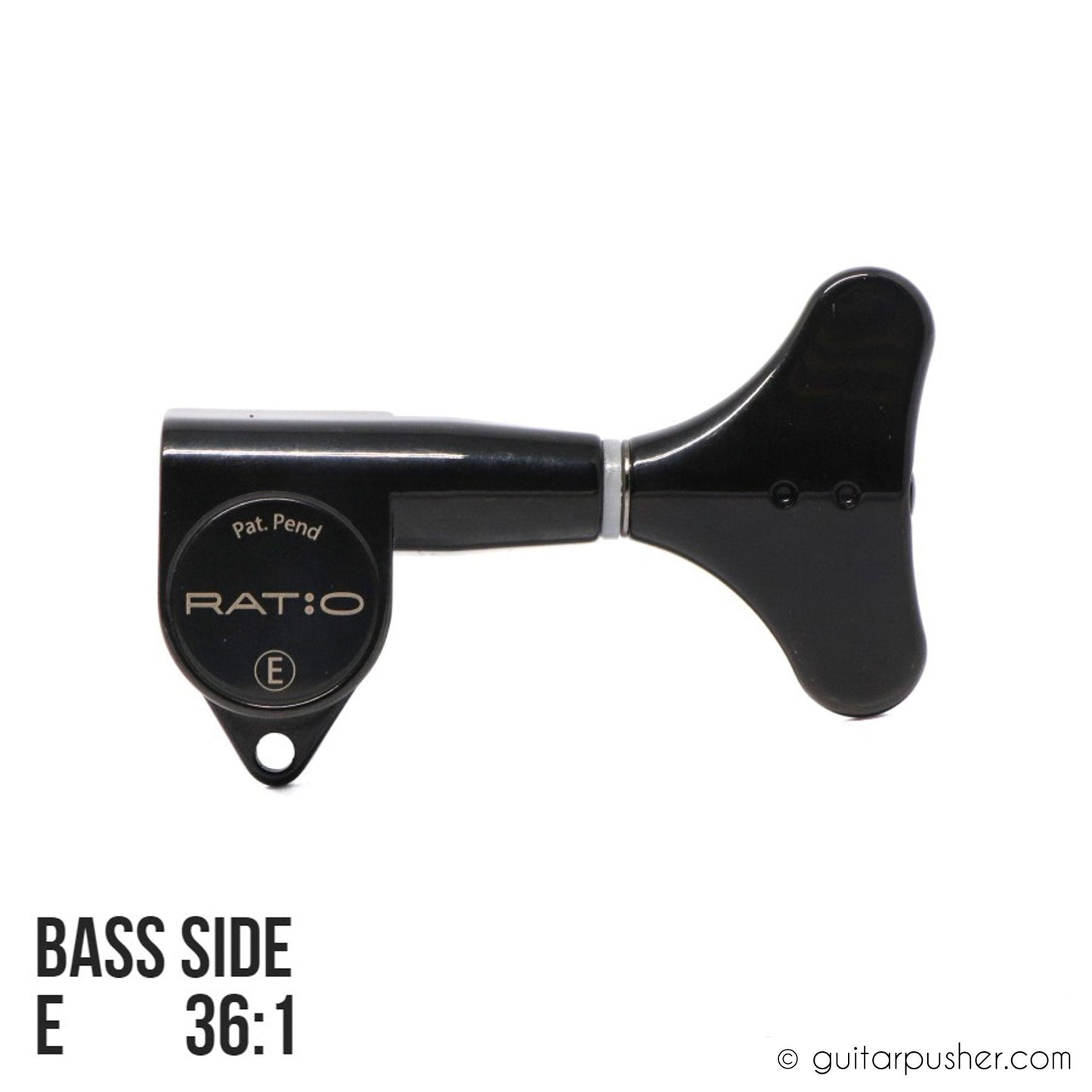 Graphtech Single Ratio Tuner for Bass Modern Style Machine Head - Black - GuitarPusher