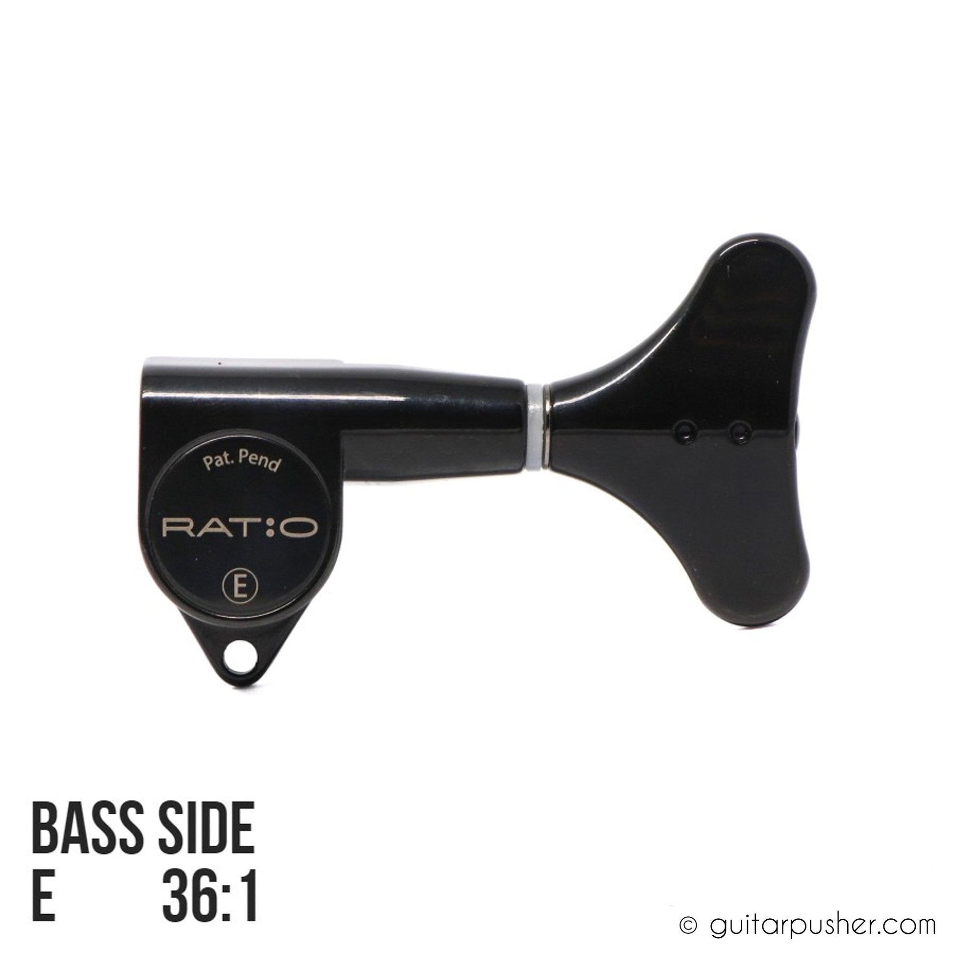Graphtech Single Ratio Tuner for Bass Modern Style Machine Head - Black - GuitarPusher