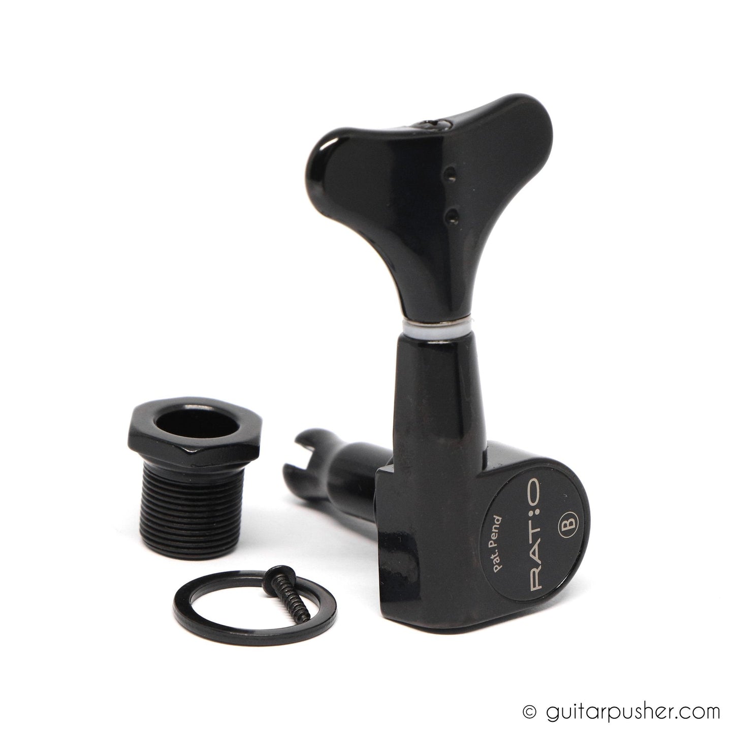 Graphtech Single Ratio Tuner for Bass Modern Style Machine Head - Black - GuitarPusher