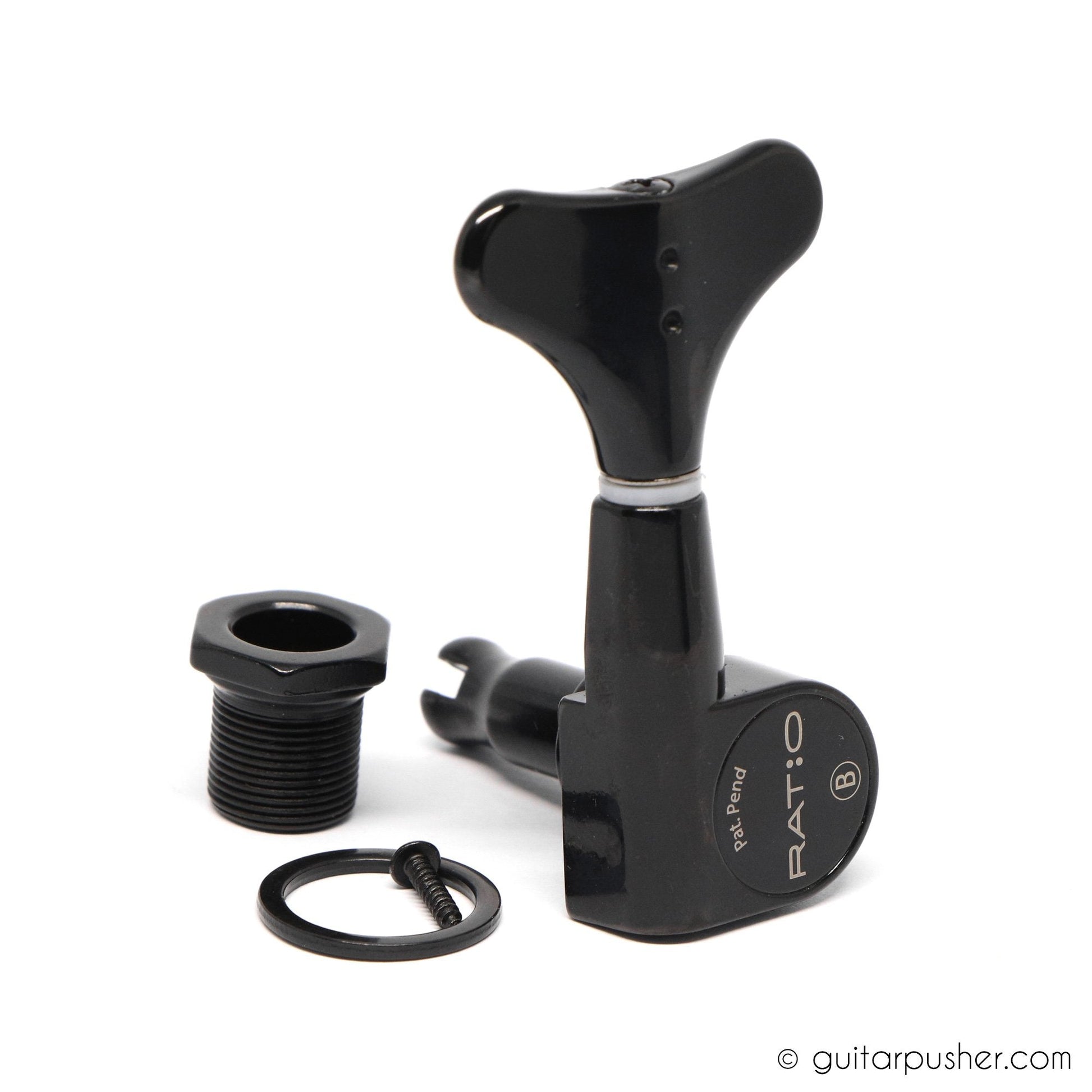 Graphtech Single Ratio Tuner for Bass Modern Style Machine Head - Black - GuitarPusher