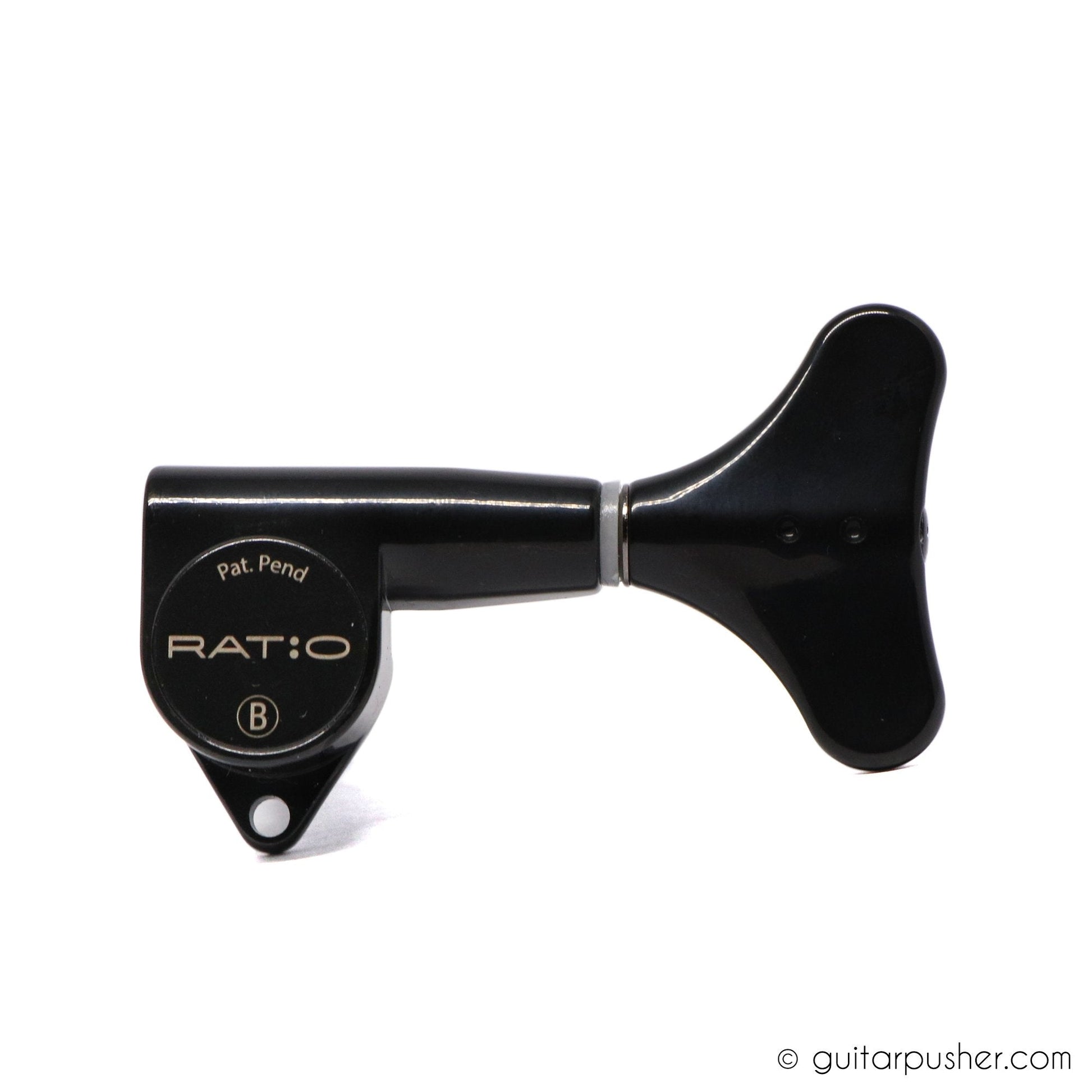 Graphtech Single Ratio Tuner for Bass Modern Style Machine Head - Black - GuitarPusher