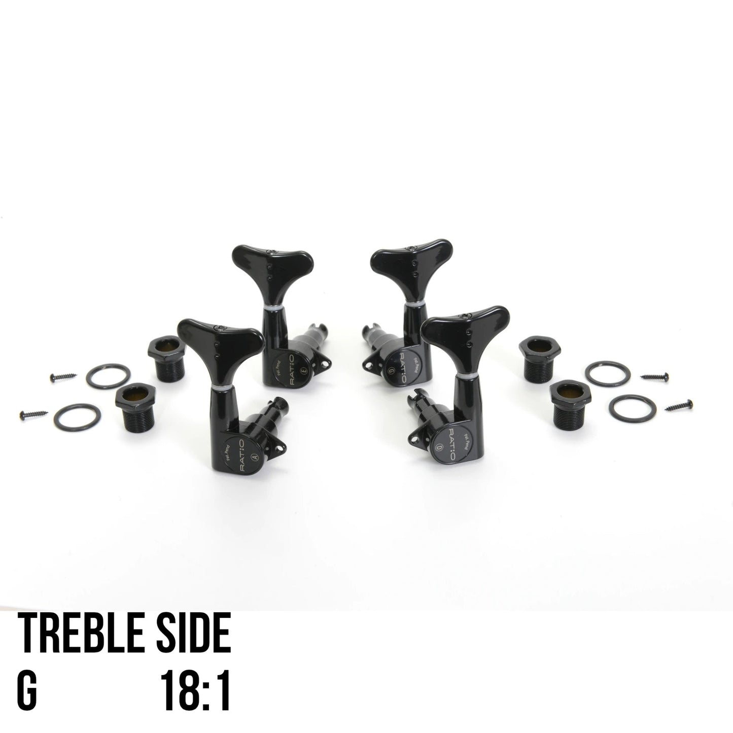 Graphtech Single Ratio Tuner for Bass Modern Style Machine Head - Black