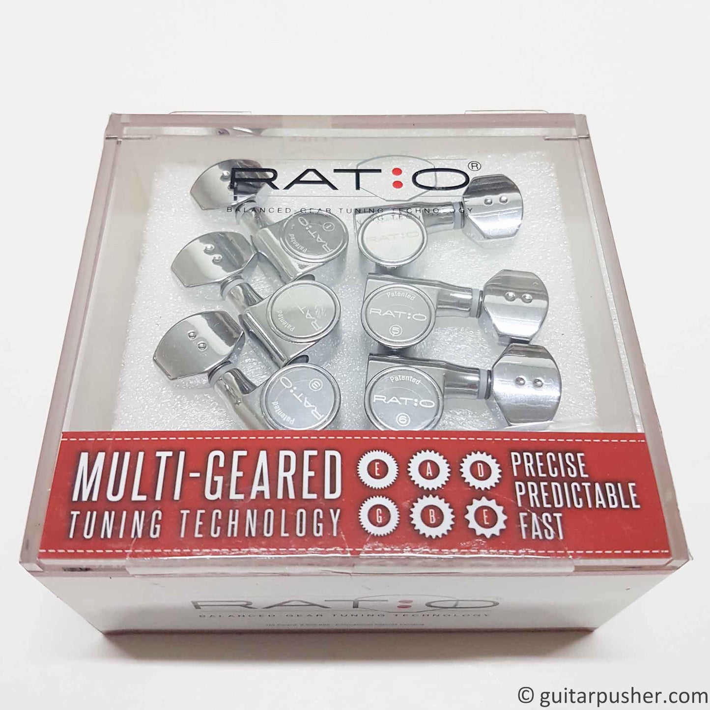 Graphtech Ratio Electric 6 In-line Contemporary Mini 2 Pin - Chrome PRN-2721-C0