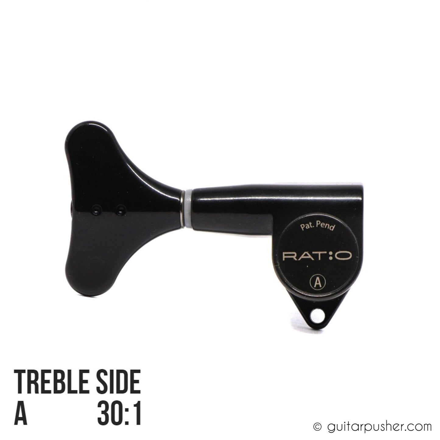 Graphtech Single Ratio Tuner for Bass Modern Style Machine Head - Black - GuitarPusher