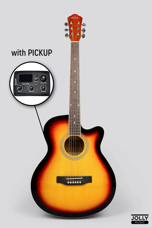 Caravan HS-4010 EQ Acoustic Guitar with FREE Gigbag - Sunburst