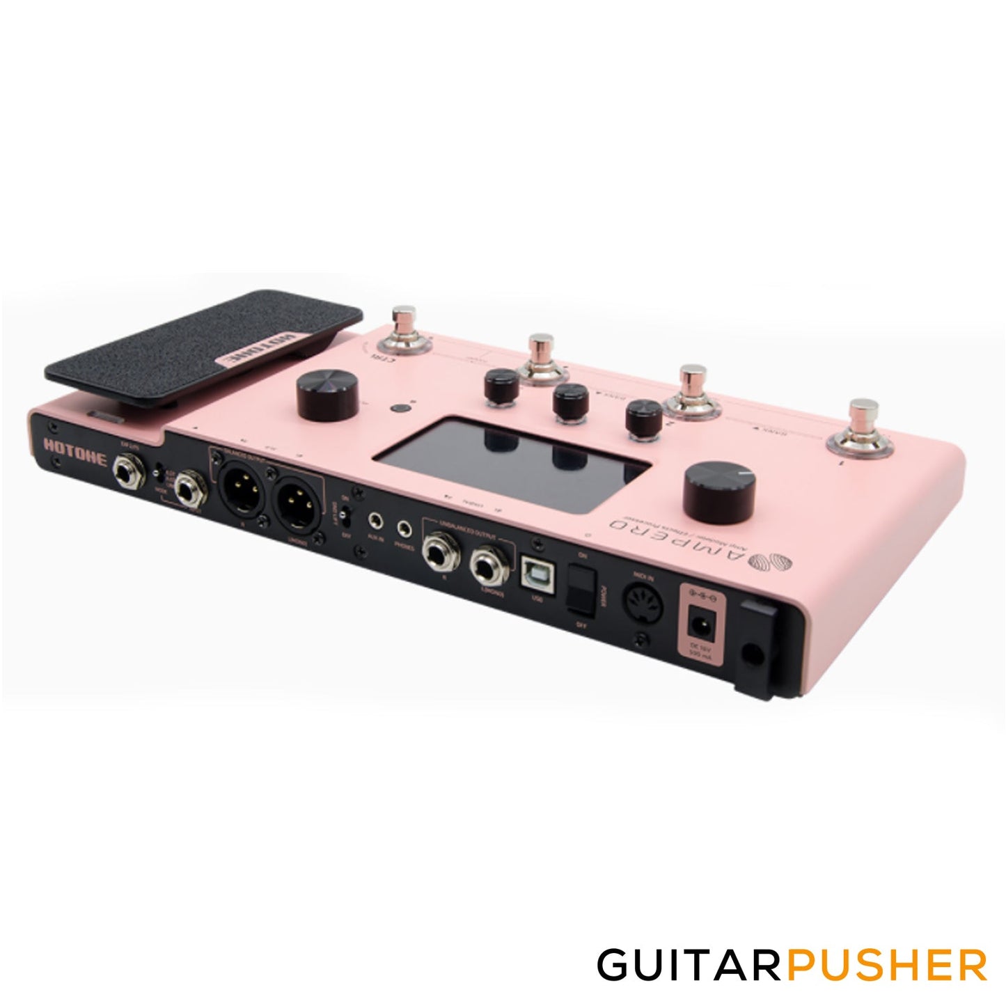 Hotone MP-100PK Ampero Amp Modeler & Multi-Effects Processor (Pink)