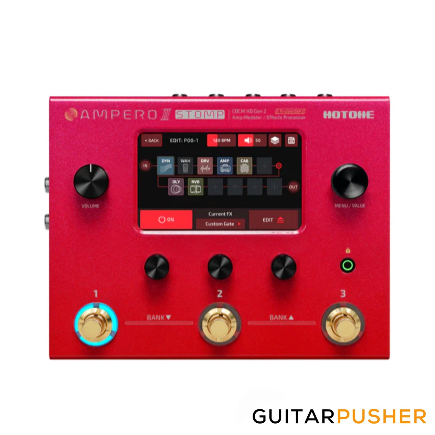 Hotone MP-300TA Ampero II Stomp 10th Anniversary Limited Edition Amp Modeler & Multi-Effects Processor