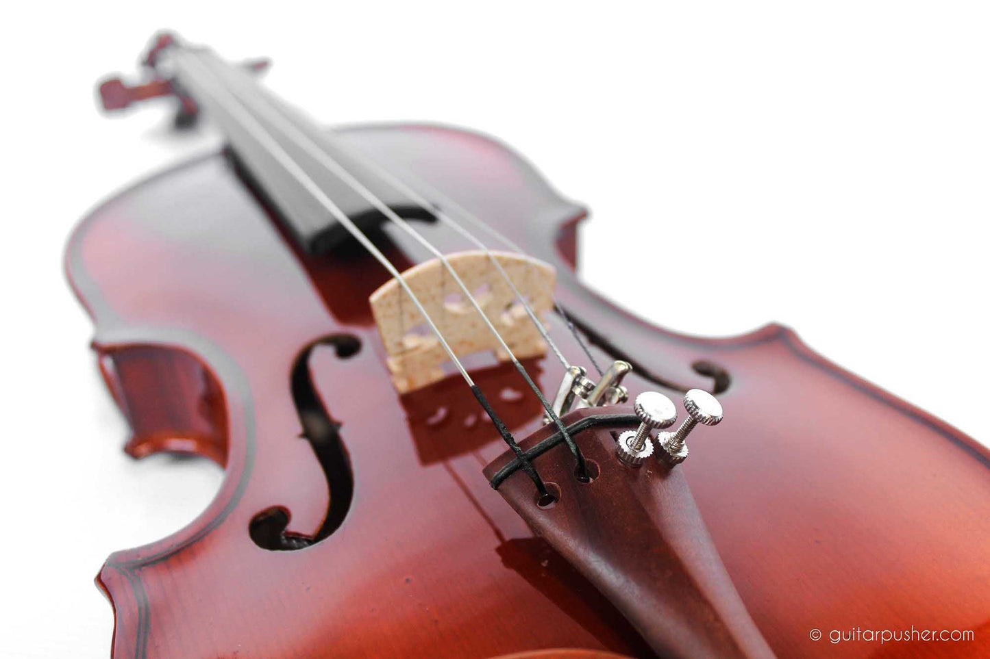 Trevino V401 1/4 Full Solid Wood Violin with Case - GuitarPusher