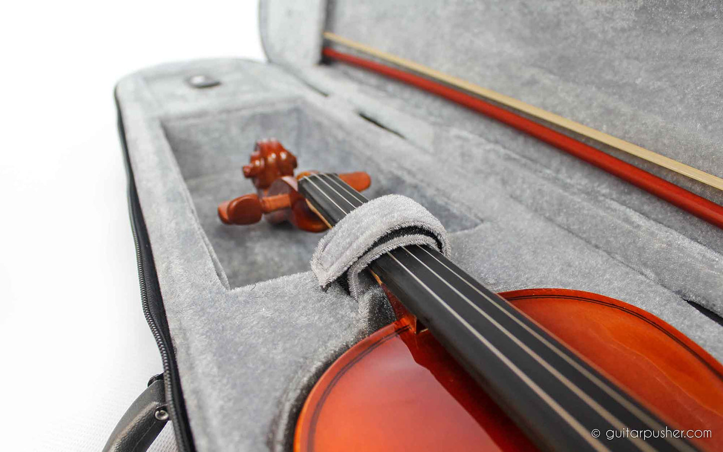 Trevino V401 1/4 Full Solid Wood Violin with Case - GuitarPusher