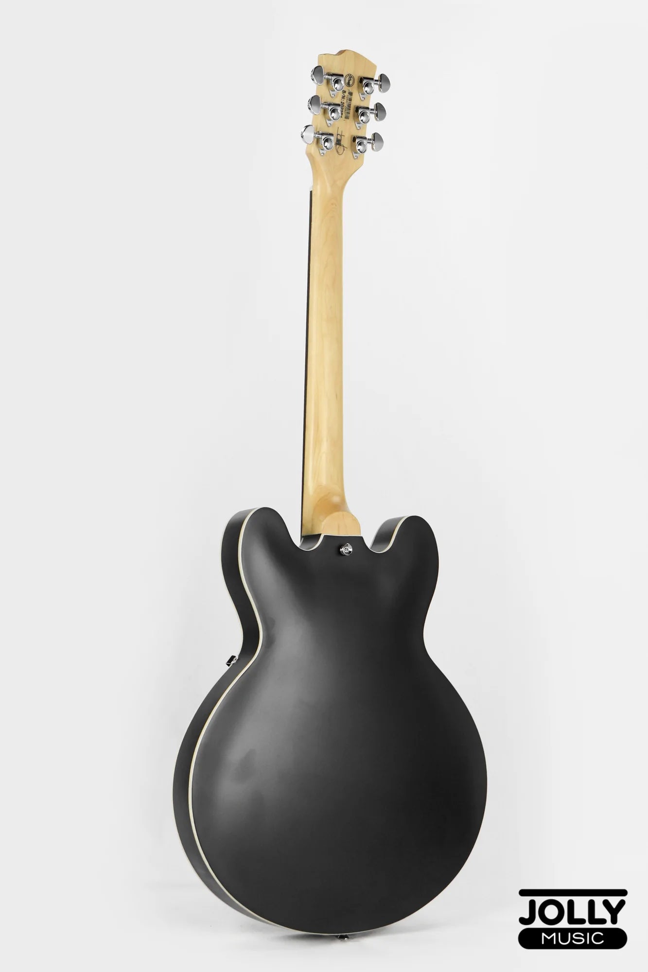 JCraft AR-2 JM Semi-Hollow Electric Guitar - Black