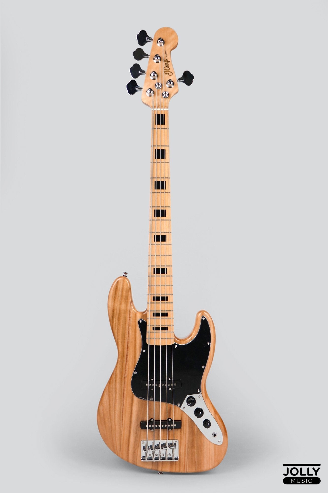 JCRAFT JB-1 5-STRING ELECTRIC J-OFFSET BASS WITH GIGBAG