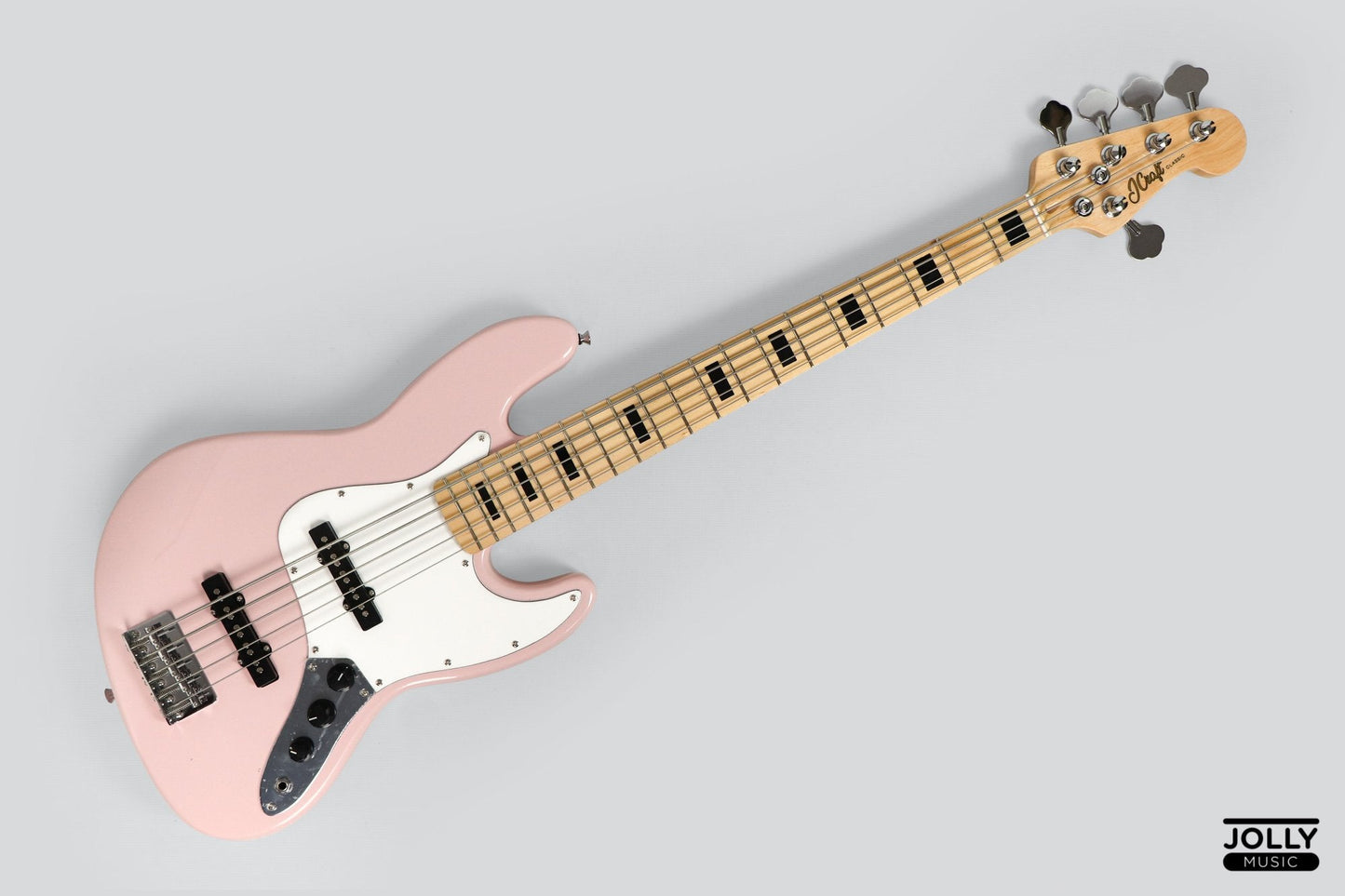 JCRAFT JB-1 5-STRING ELECTRIC J-OFFSET BASS WITH GIGBAG