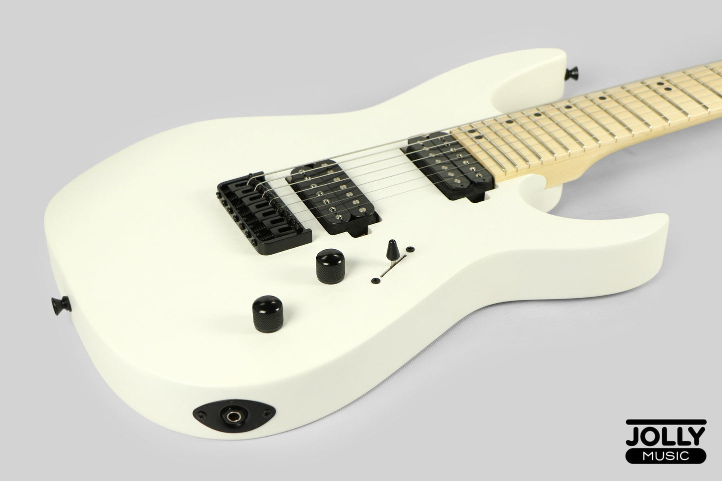 JCraft X Series Bushido BX7-1T 7-String Super S-Style Electric Guitar - Satin White