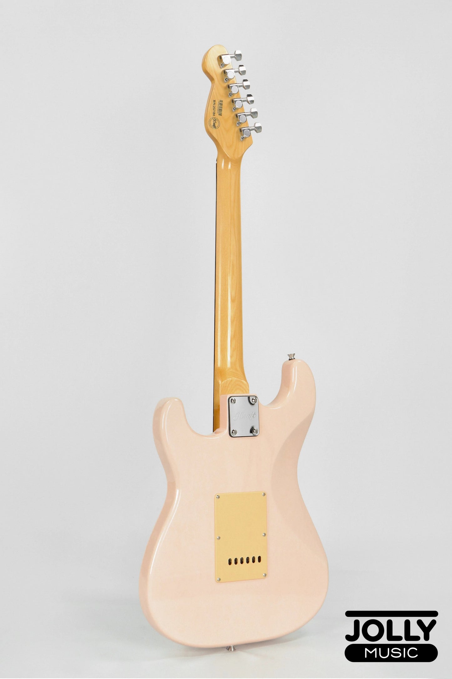 JCraft S-2HC HSS Electric Guitar with Gigbag - Shell Pink