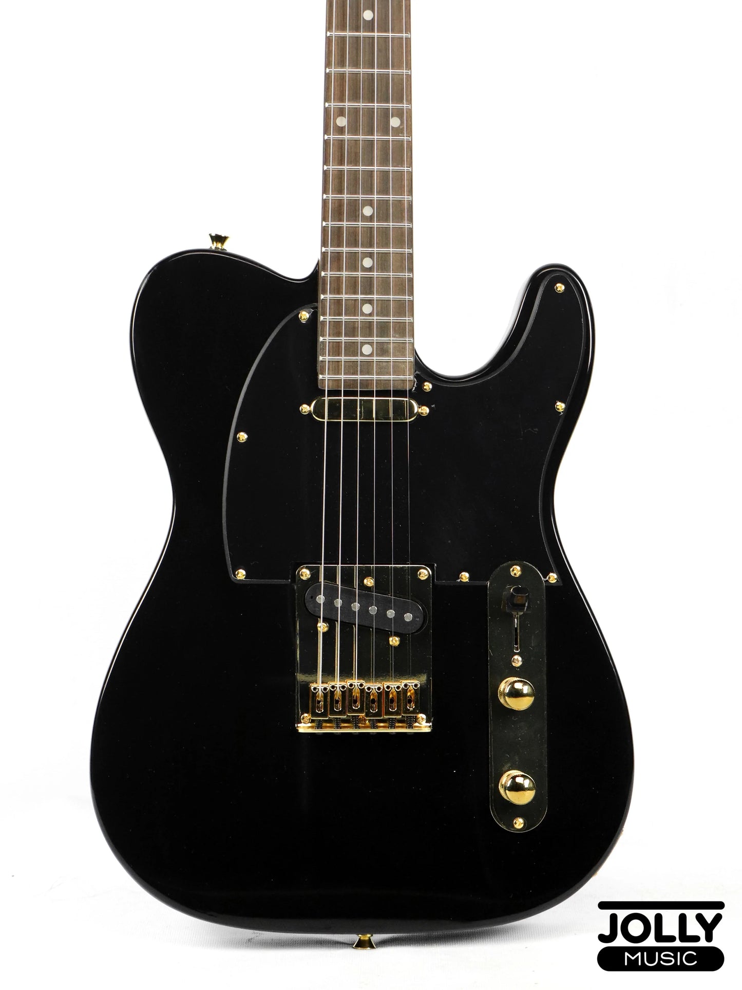 JCraft T-2 Ltd. T-Style Electric Guitar with Gigbag - Black