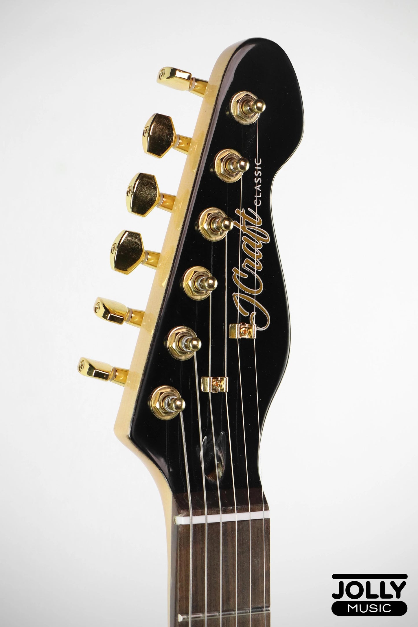 JCraft T-2 Ltd. T-Style Electric Guitar with Gigbag - Black