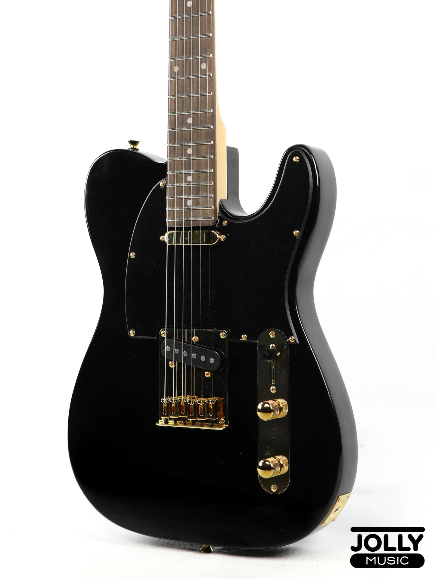 JCraft T-2 Ltd. T-Style Electric Guitar with Gigbag - Black