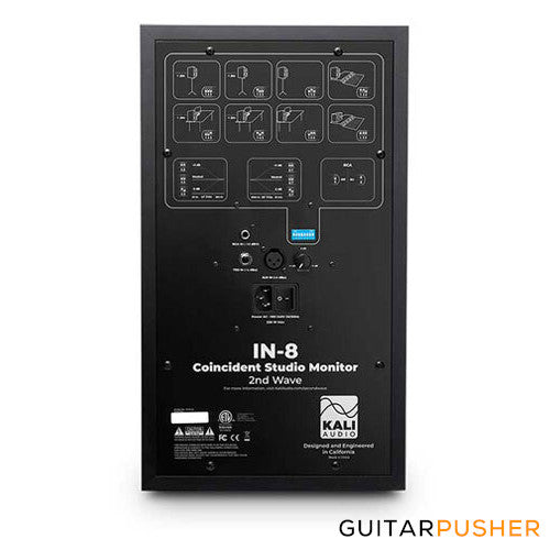 Kali Audio Lone Independent Series IN-8 8" Powered 3-Way Studio Monitor (Black) 1 pc