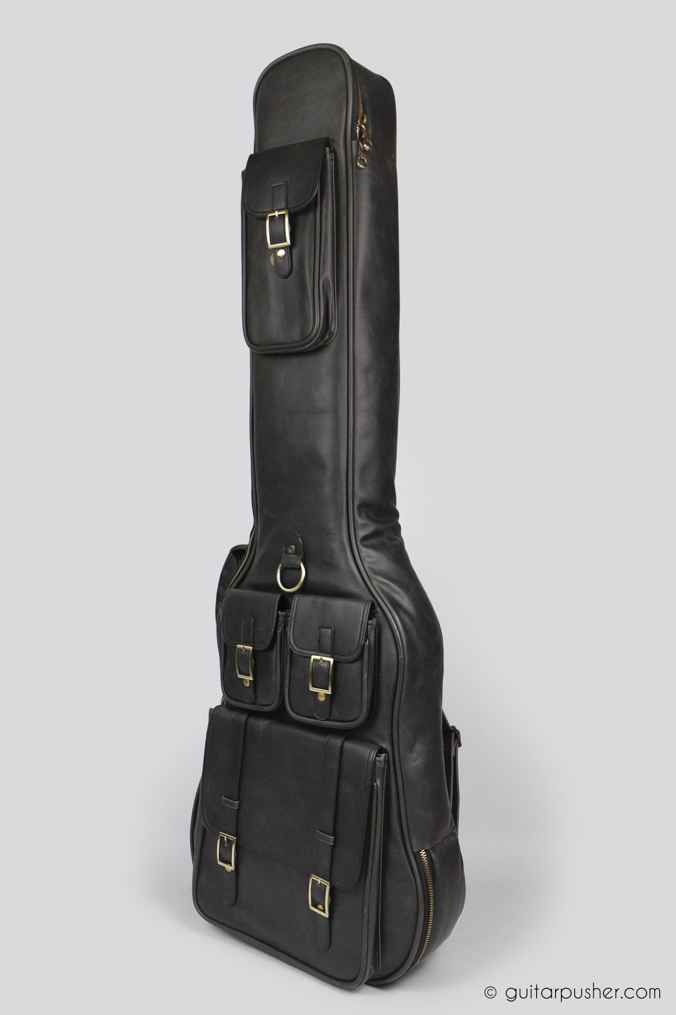 Kavaborg KTP-890B Premium Leather Bass Guitar Gig Bag - GuitarPusher